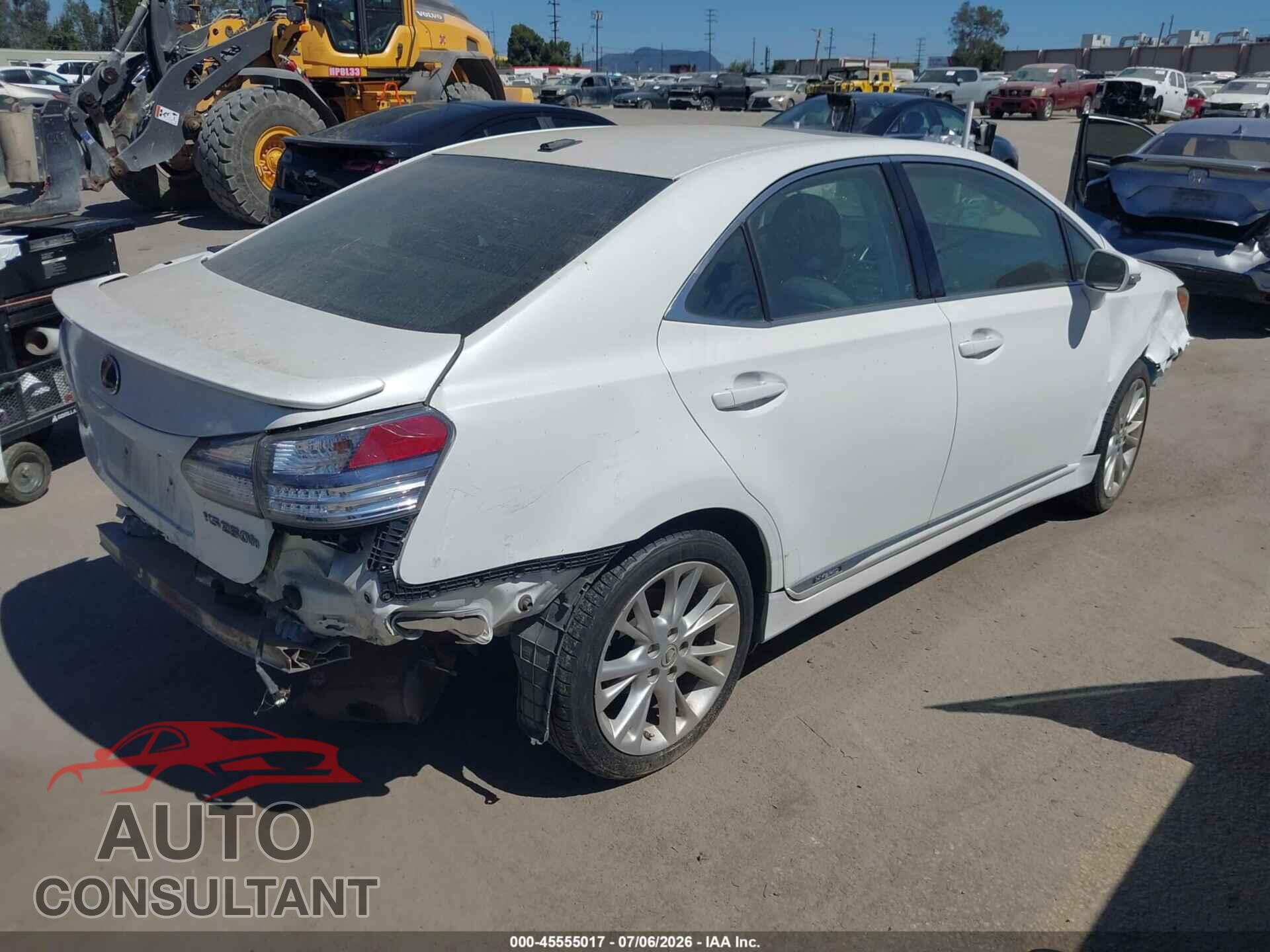 LEXUS HS 250H 2010 - JTHBB1BA2A2011276