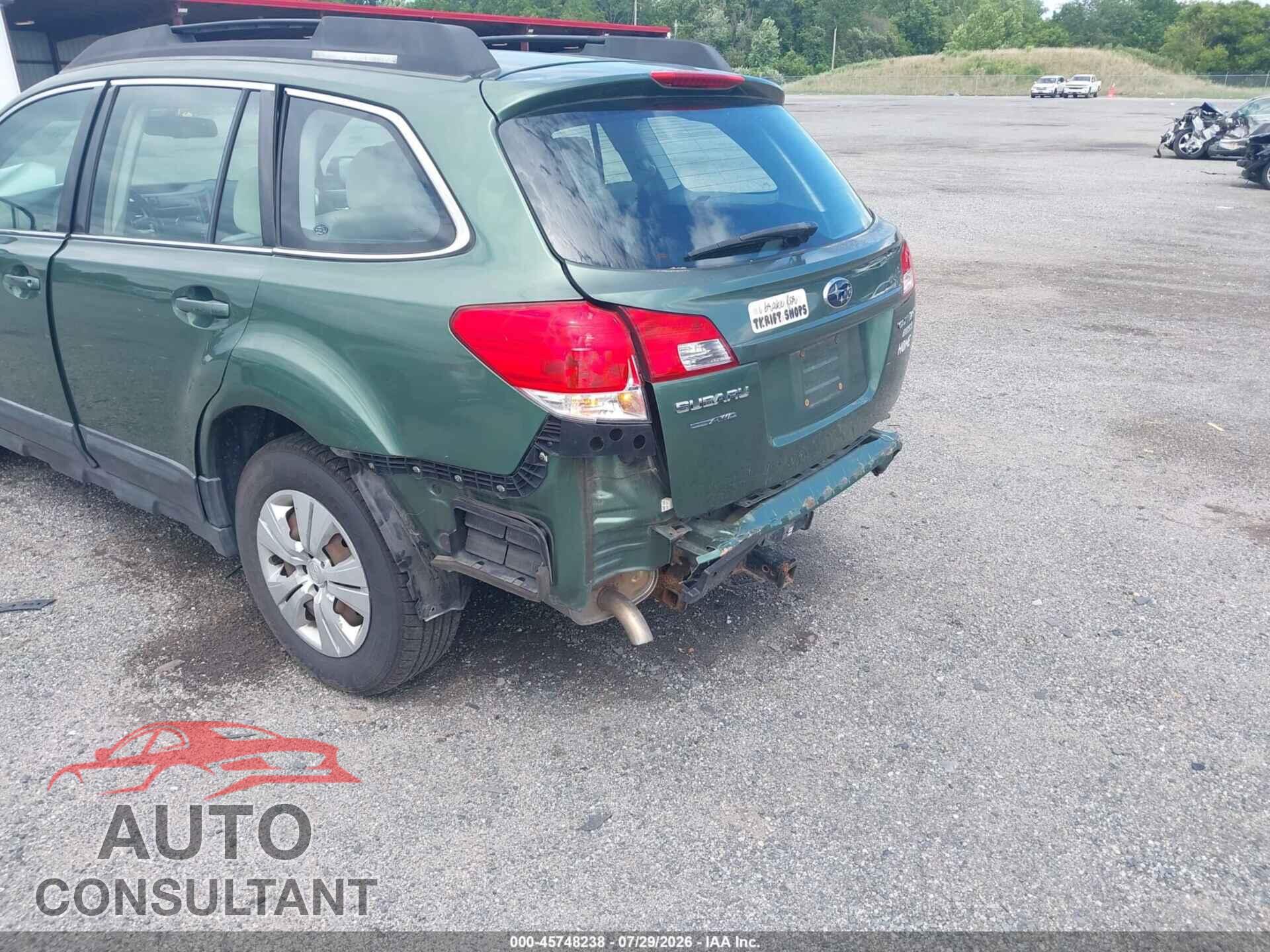 SUBARU OUTBACK 2011 - 4S4BRBAC2B3328195