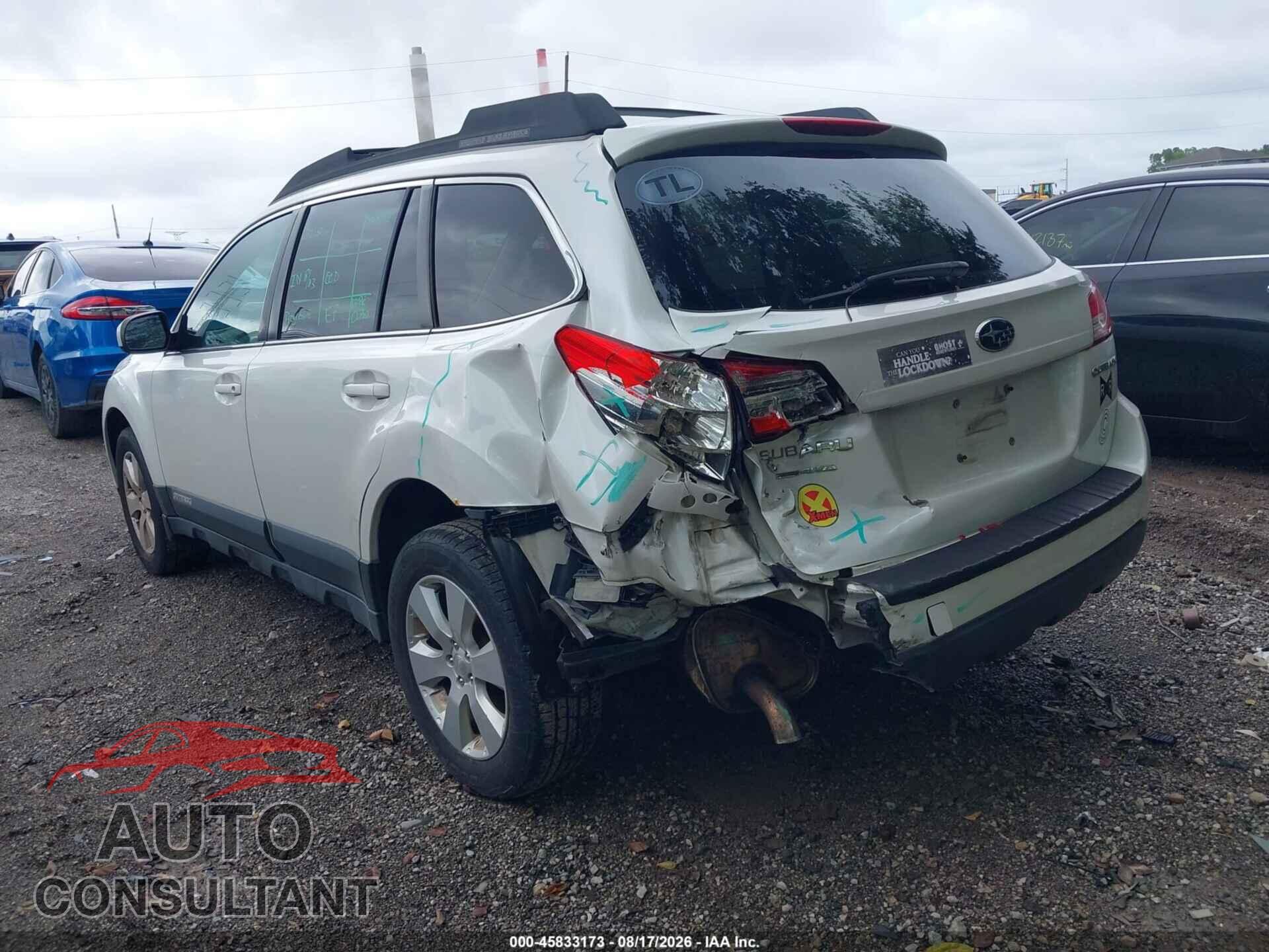SUBARU OUTBACK 2012 - 4S4BRCCC4C3215076