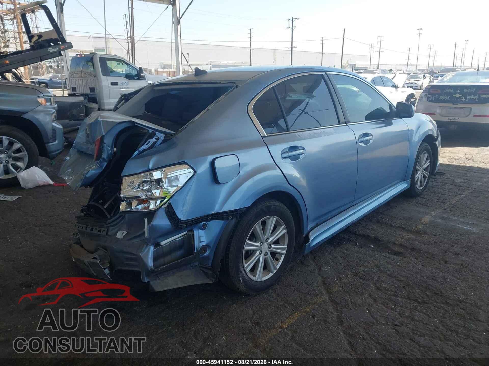 SUBARU LEGACY 2011 - 4S3BMBF64B3248869
