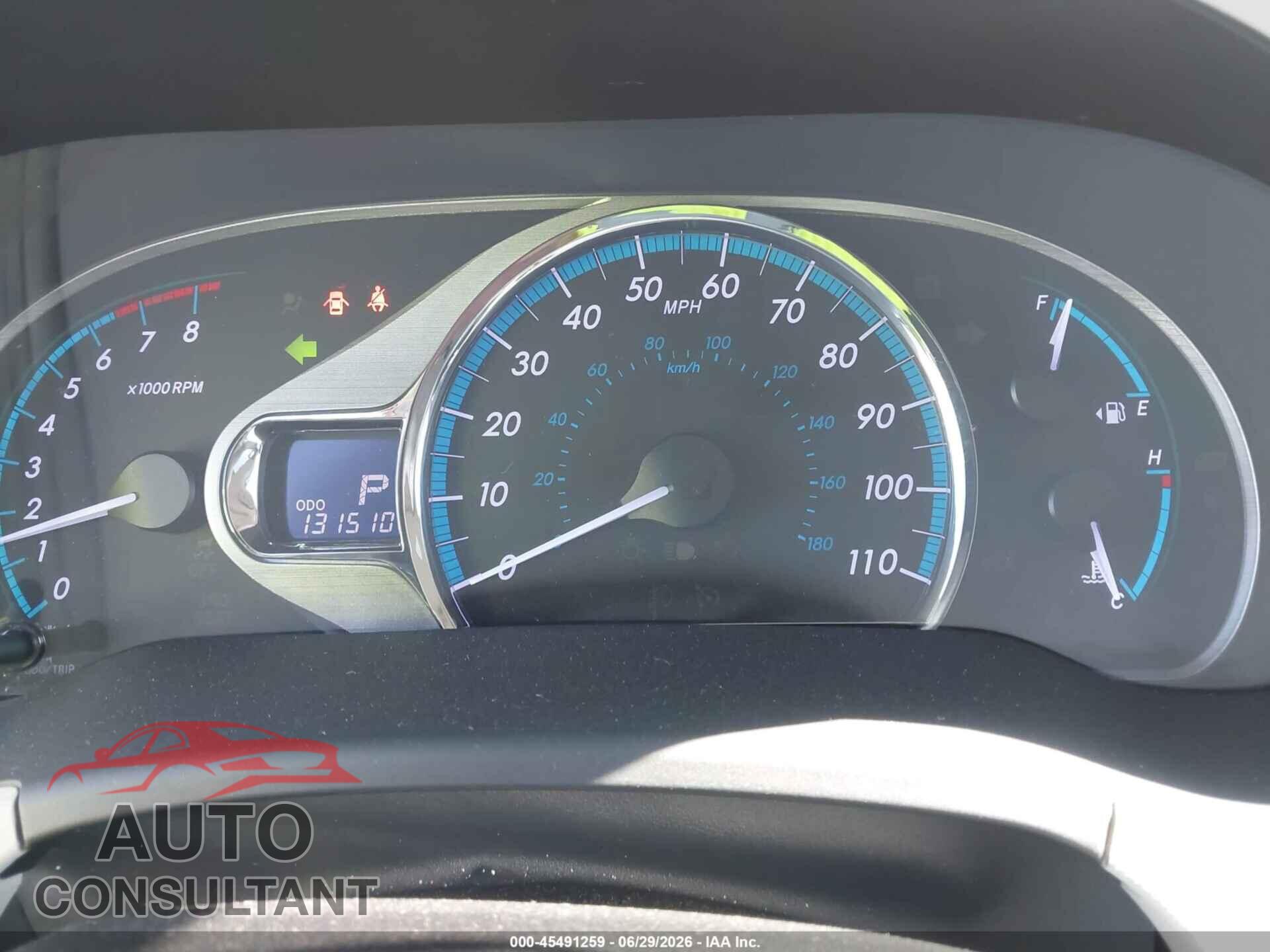 TOYOTA SIENNA 2012 - 5TDYK3DC5CS205642