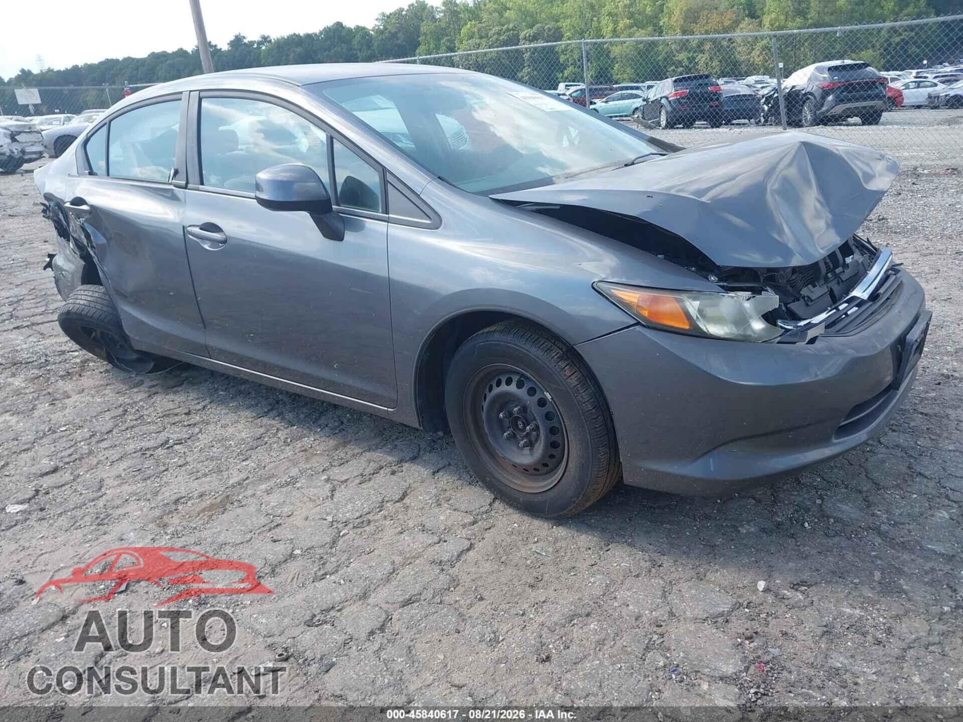 HONDA CIVIC 2012 - 19XFB2F53CE050860