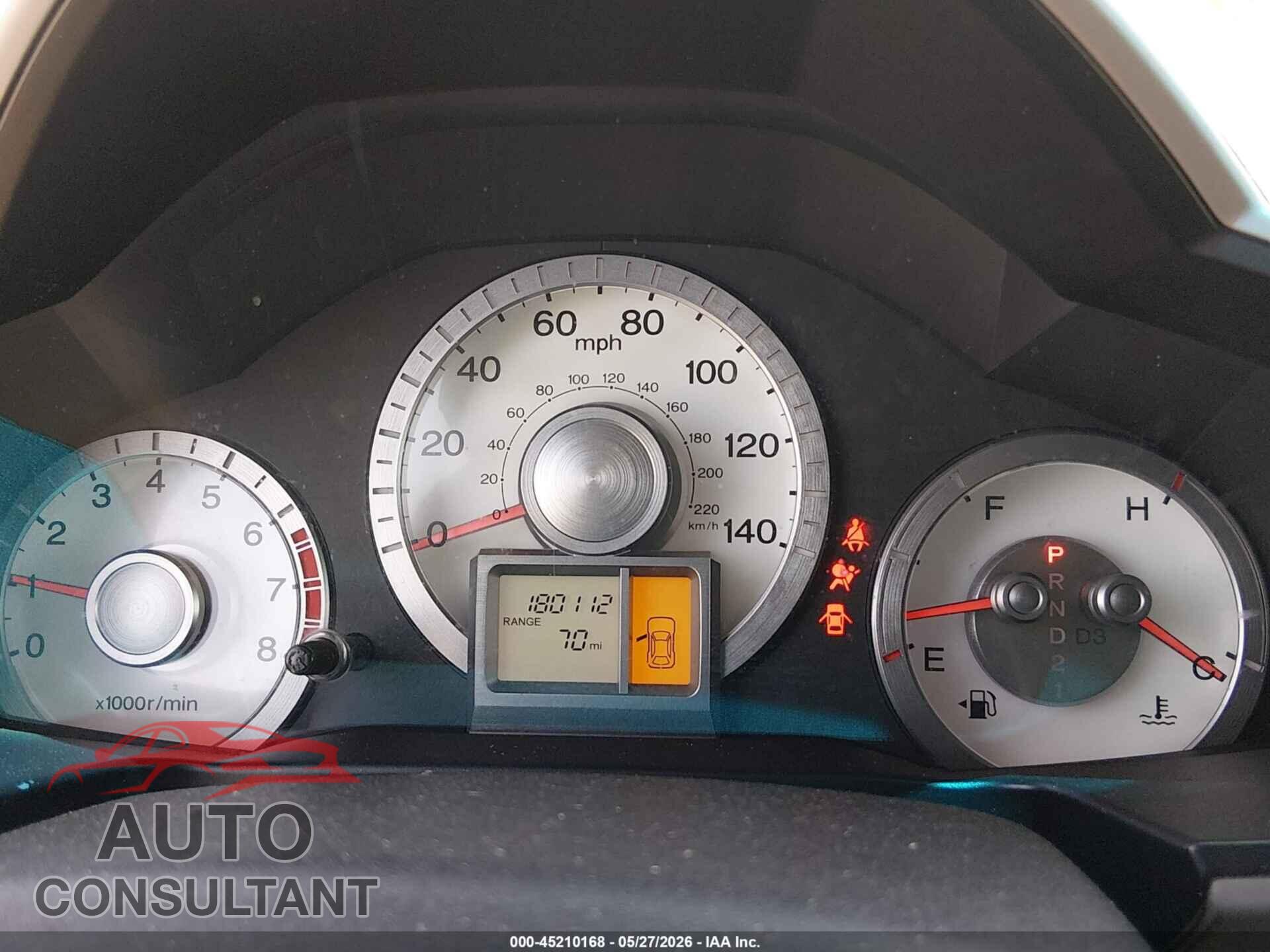 HONDA PILOT 2011 - 5FNYF3H23BB025651