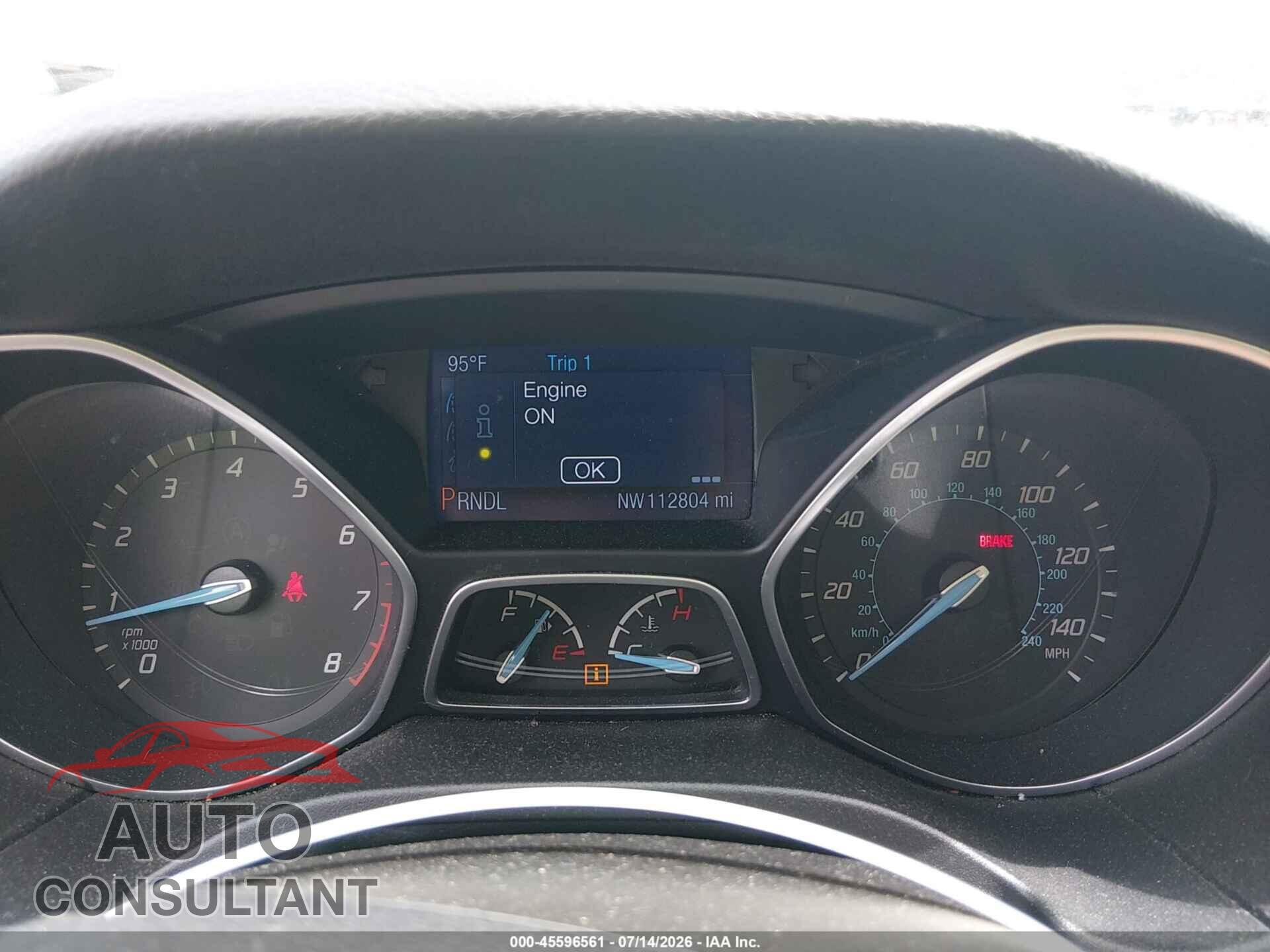 FORD FOCUS 2014 - 1FADP3F23EL257253