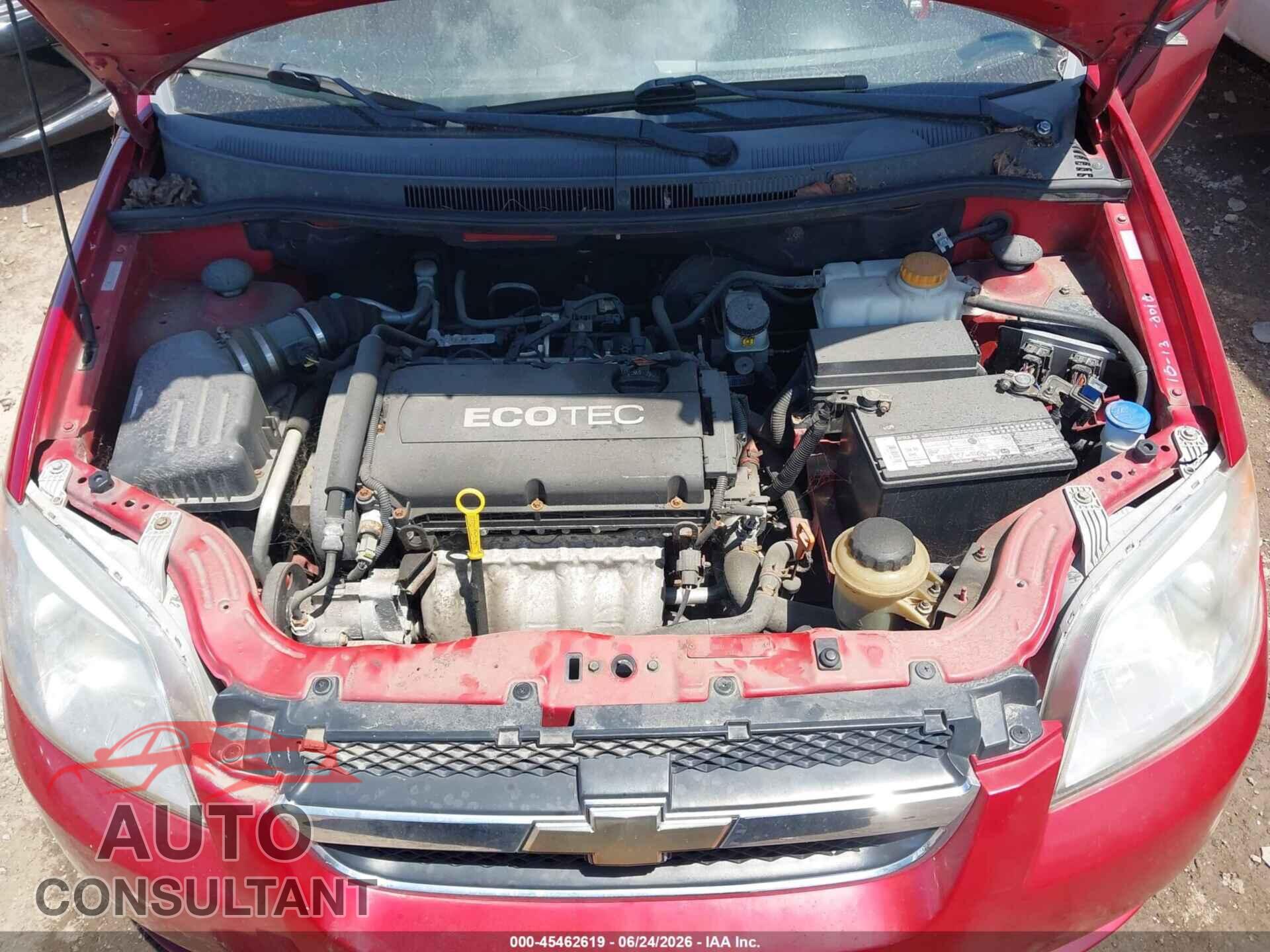 CHEVROLET AVEO 2011 - KL1TD5DE0BB128466