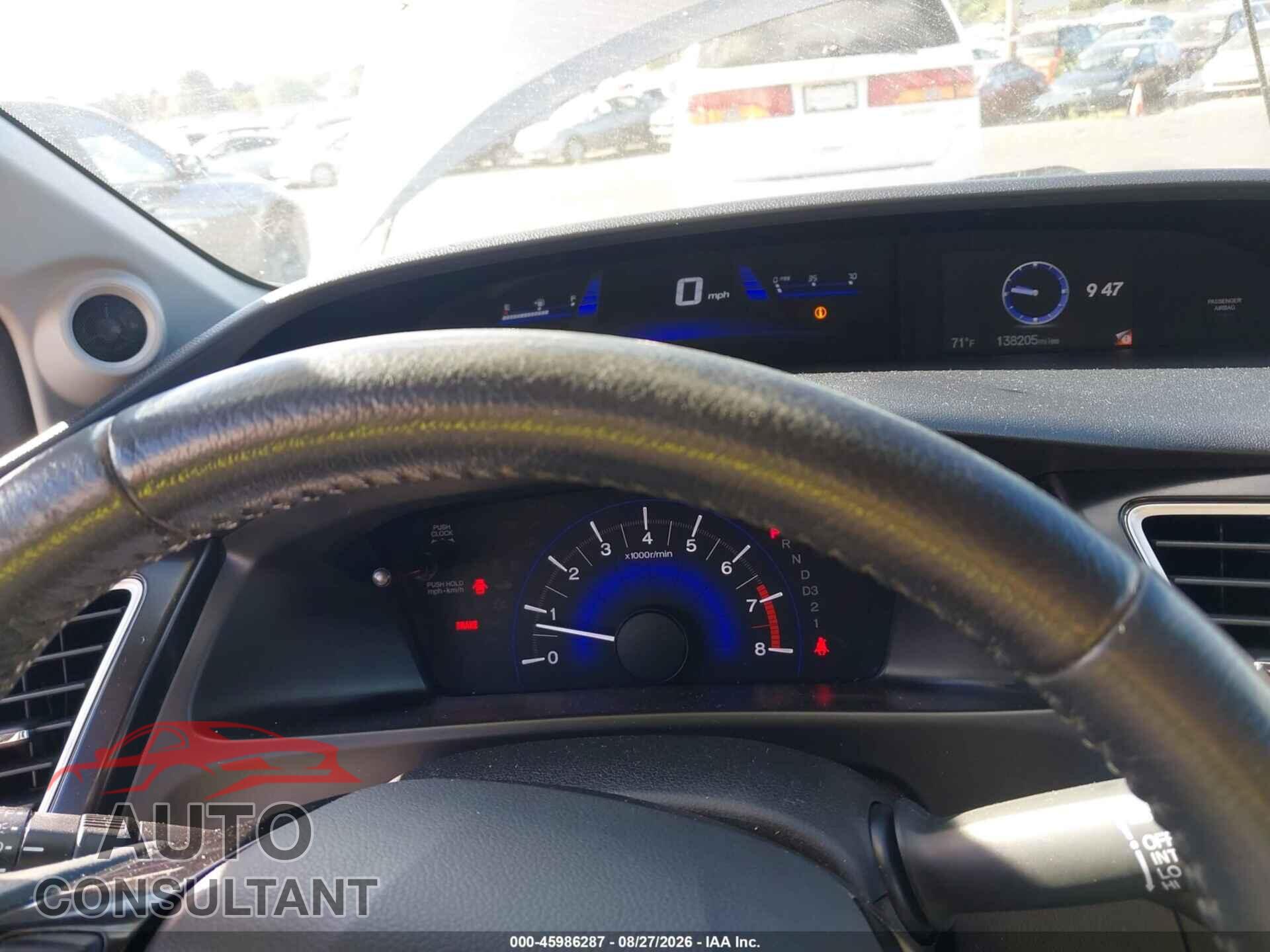 HONDA CIVIC 2013 - 19XFB2F92DE281804