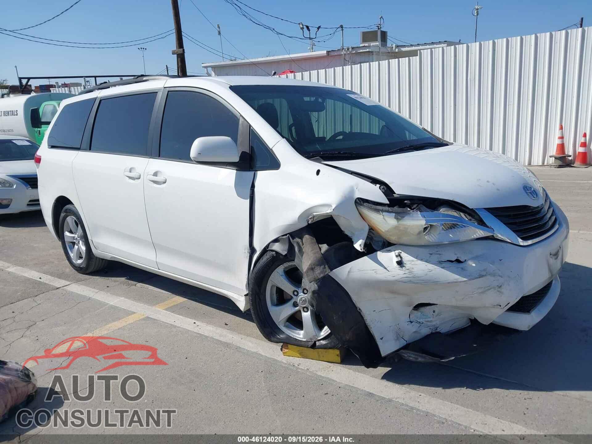 TOYOTA SIENNA 2012 - 5TDKK3DC2CS186540