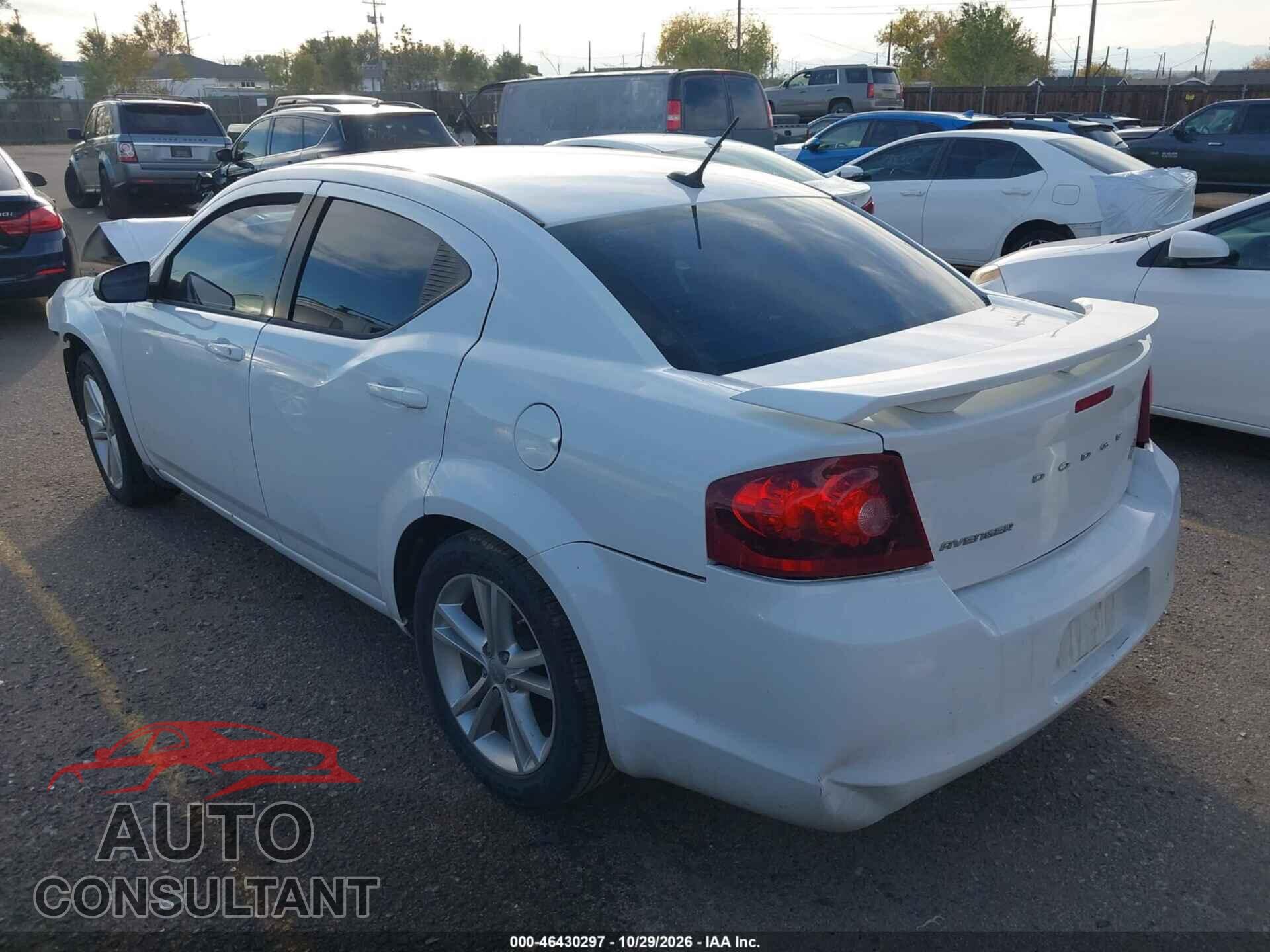 DODGE AVENGER 2013 - 1C3CDZAG4DN583588
