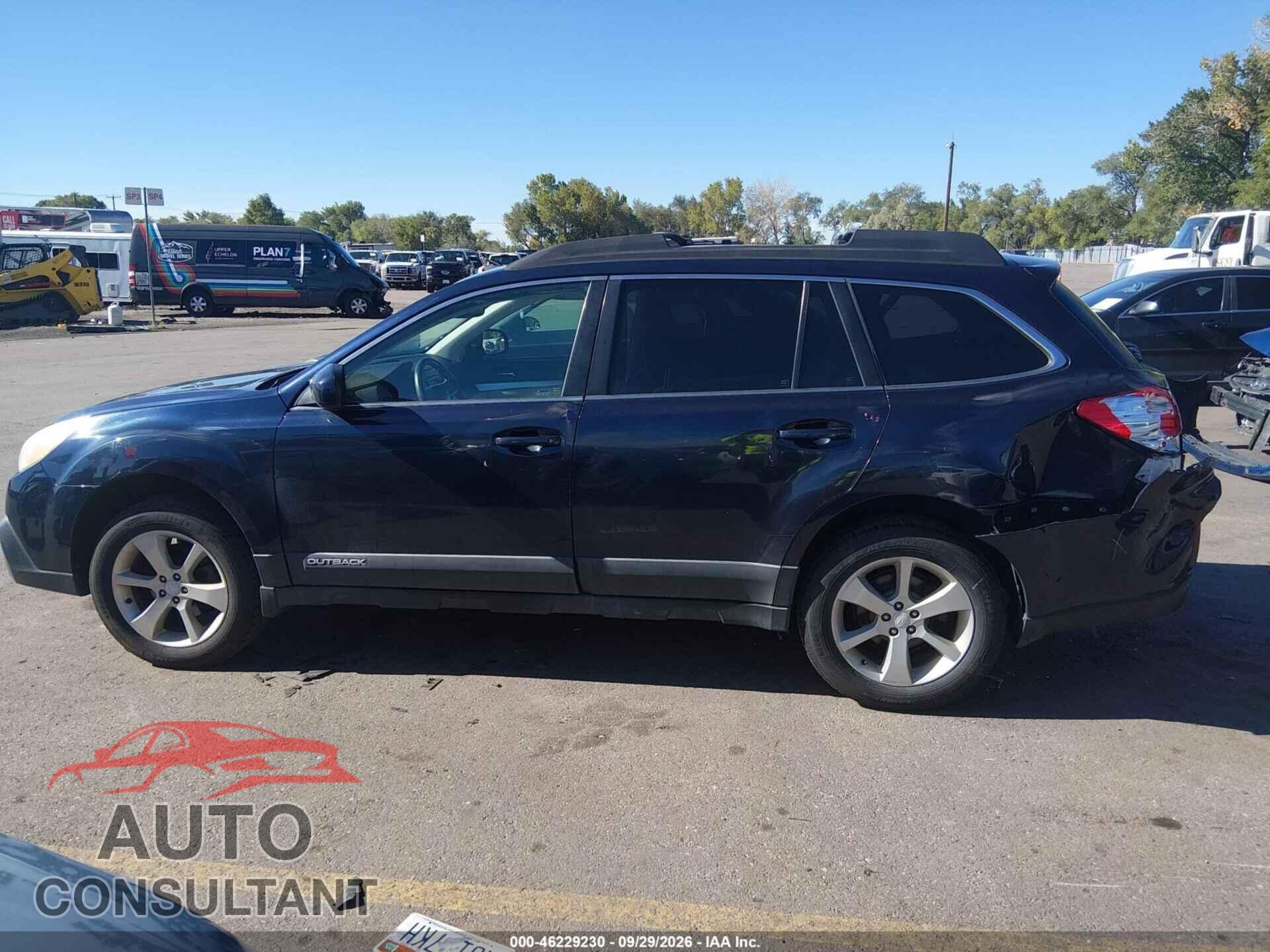 SUBARU OUTBACK 2014 - 4S4BRBDC2E3207554