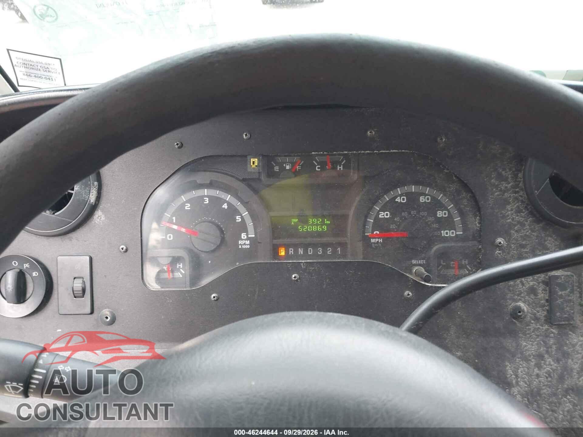 FORD E-450 STRIPPED 2012 - 1FC4E4KL1CDA90788
