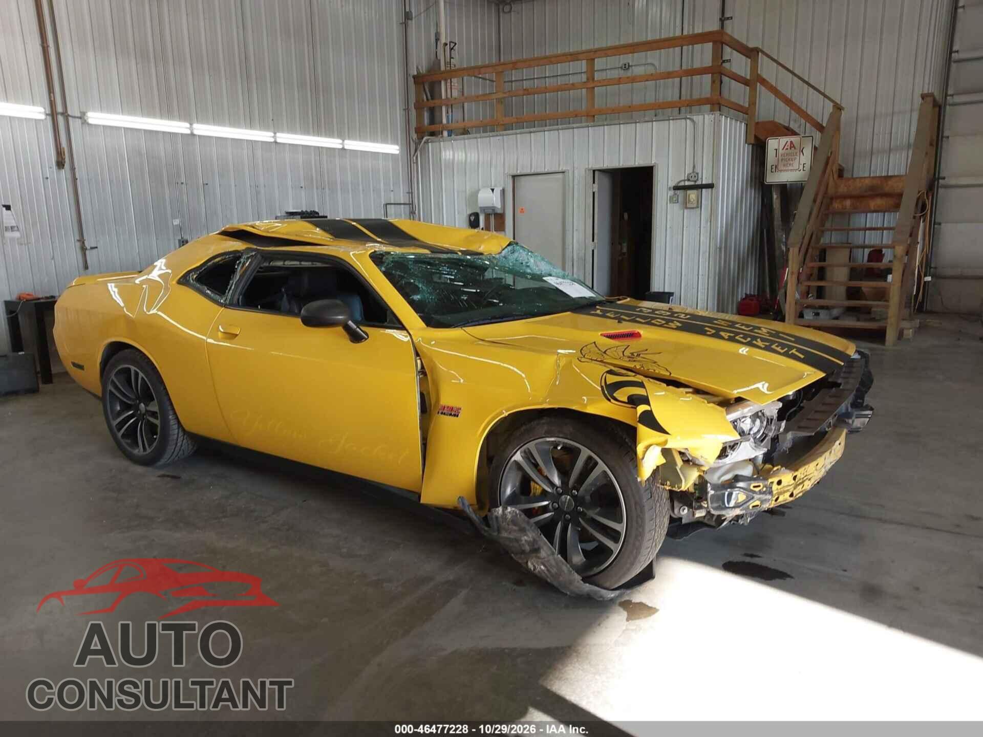 DODGE CHALLENGER 2012 - 2C3CDYCJ6CH221949