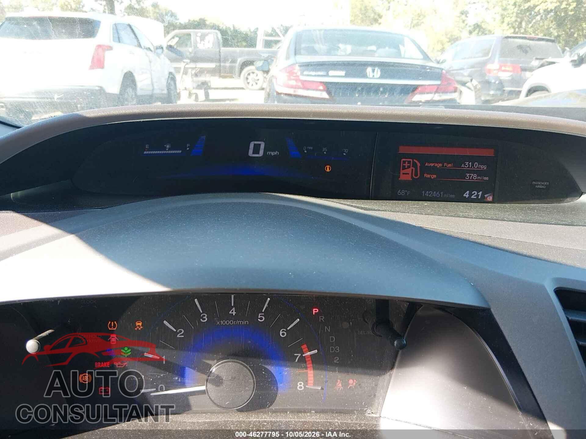 HONDA CIVIC 2012 - 19XFB2F97CE314844