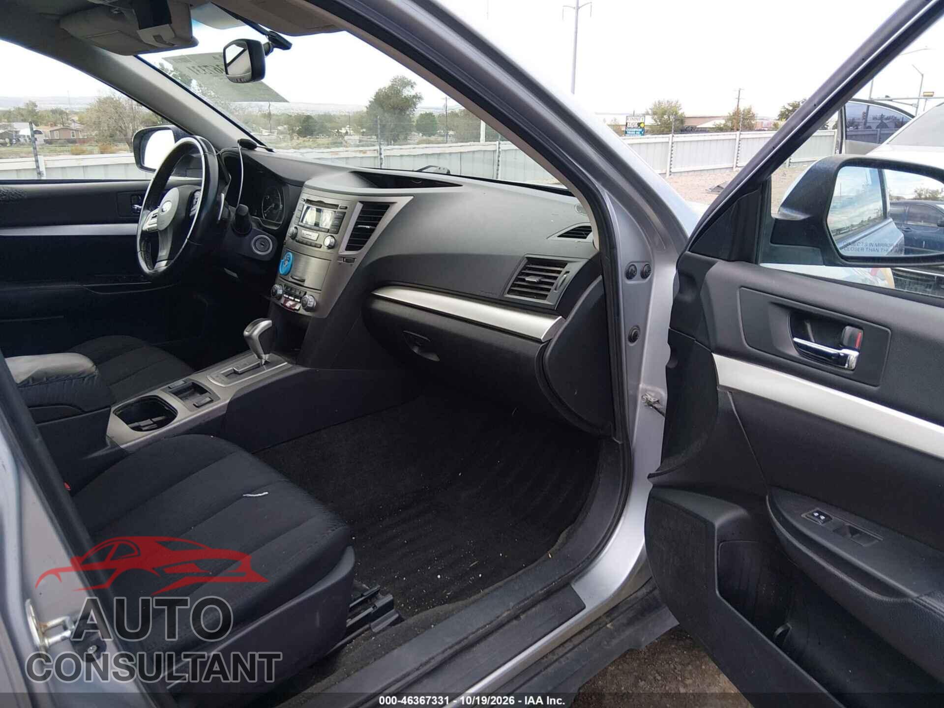 SUBARU OUTBACK 2012 - 4S4BRBCC8C3291815