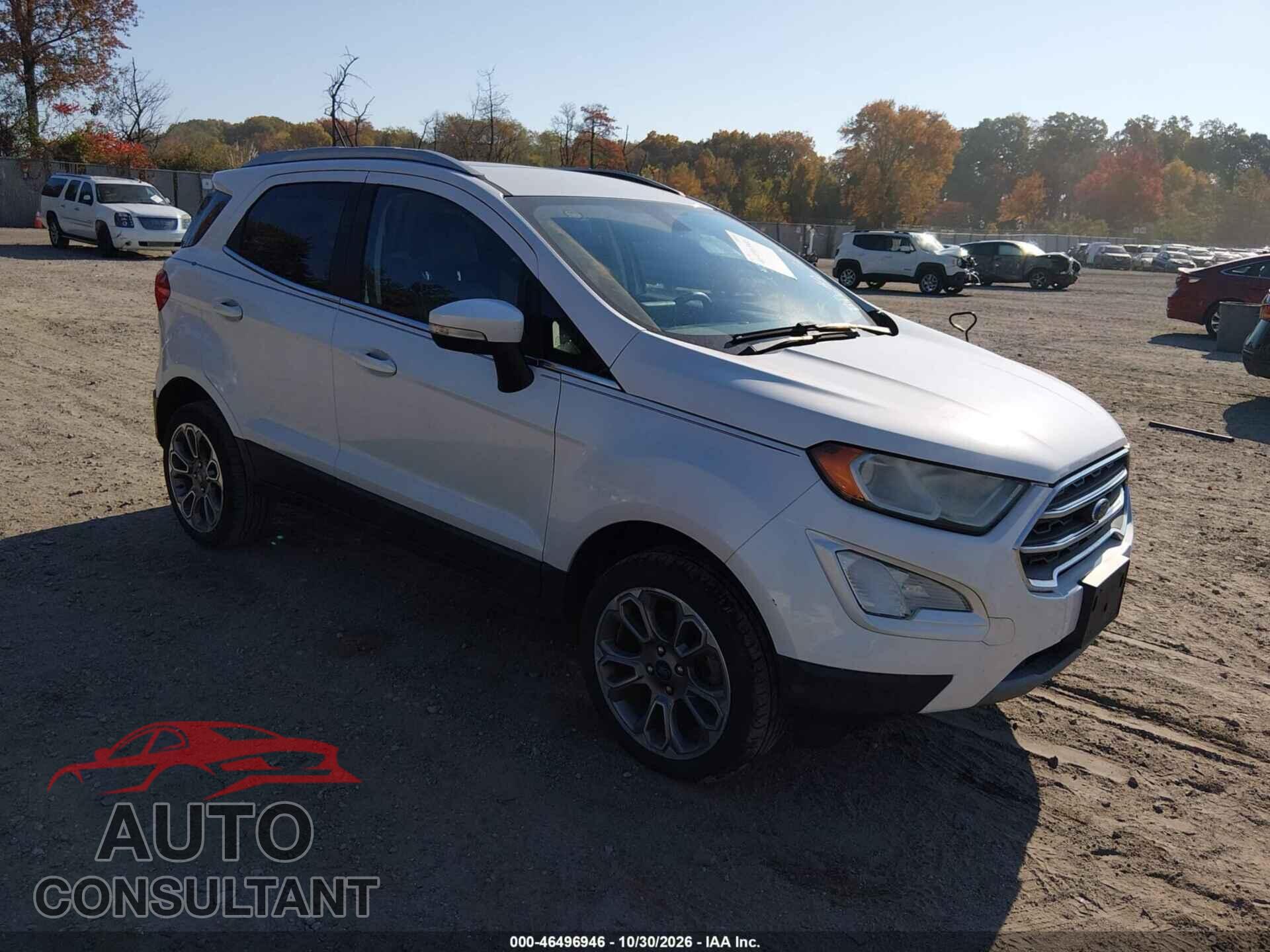FORD ECOSPORT 2019 - MAJ6S3KL3KC263958