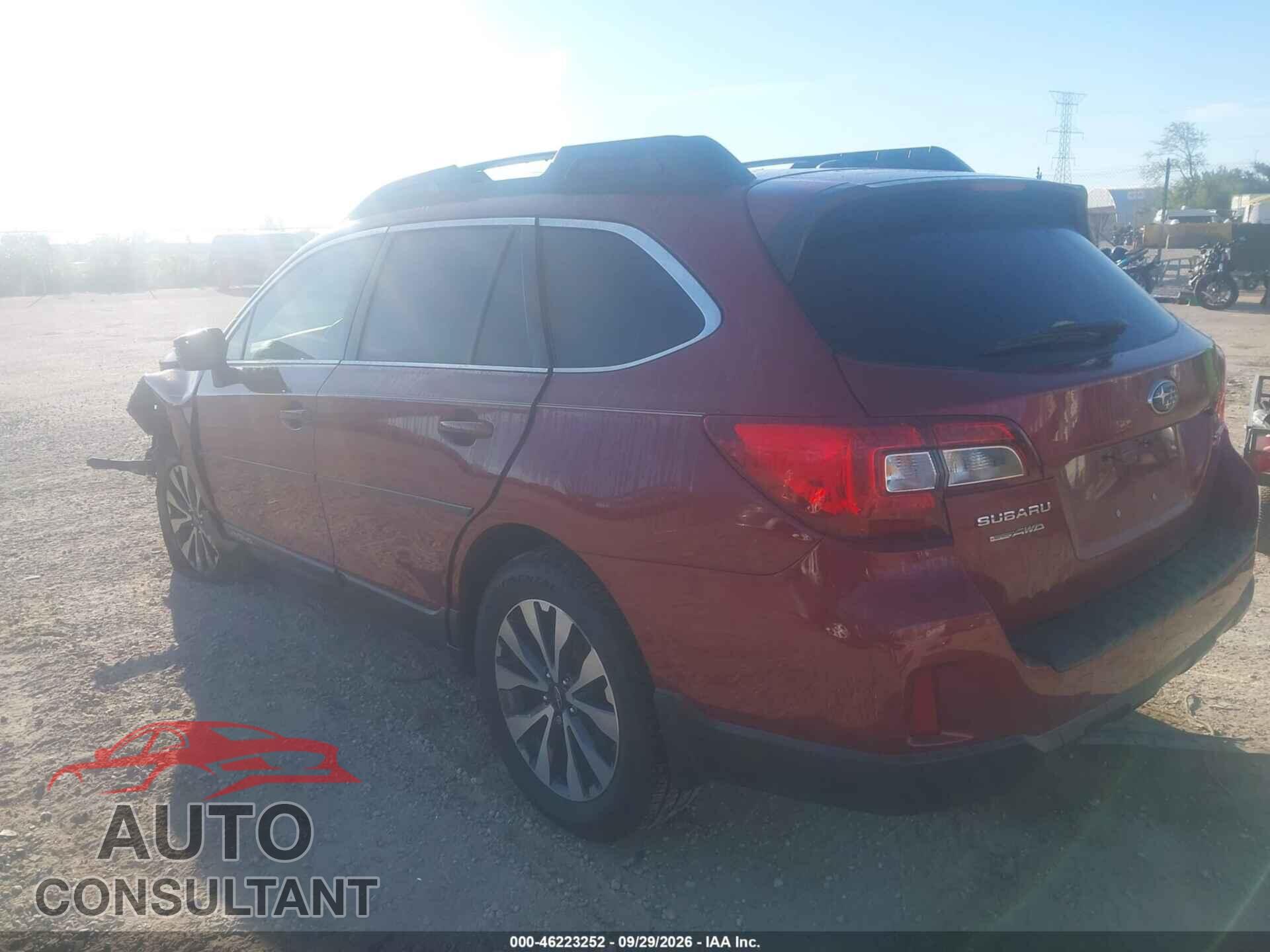 SUBARU OUTBACK 2015 - 4S4BSBLC4F3233077