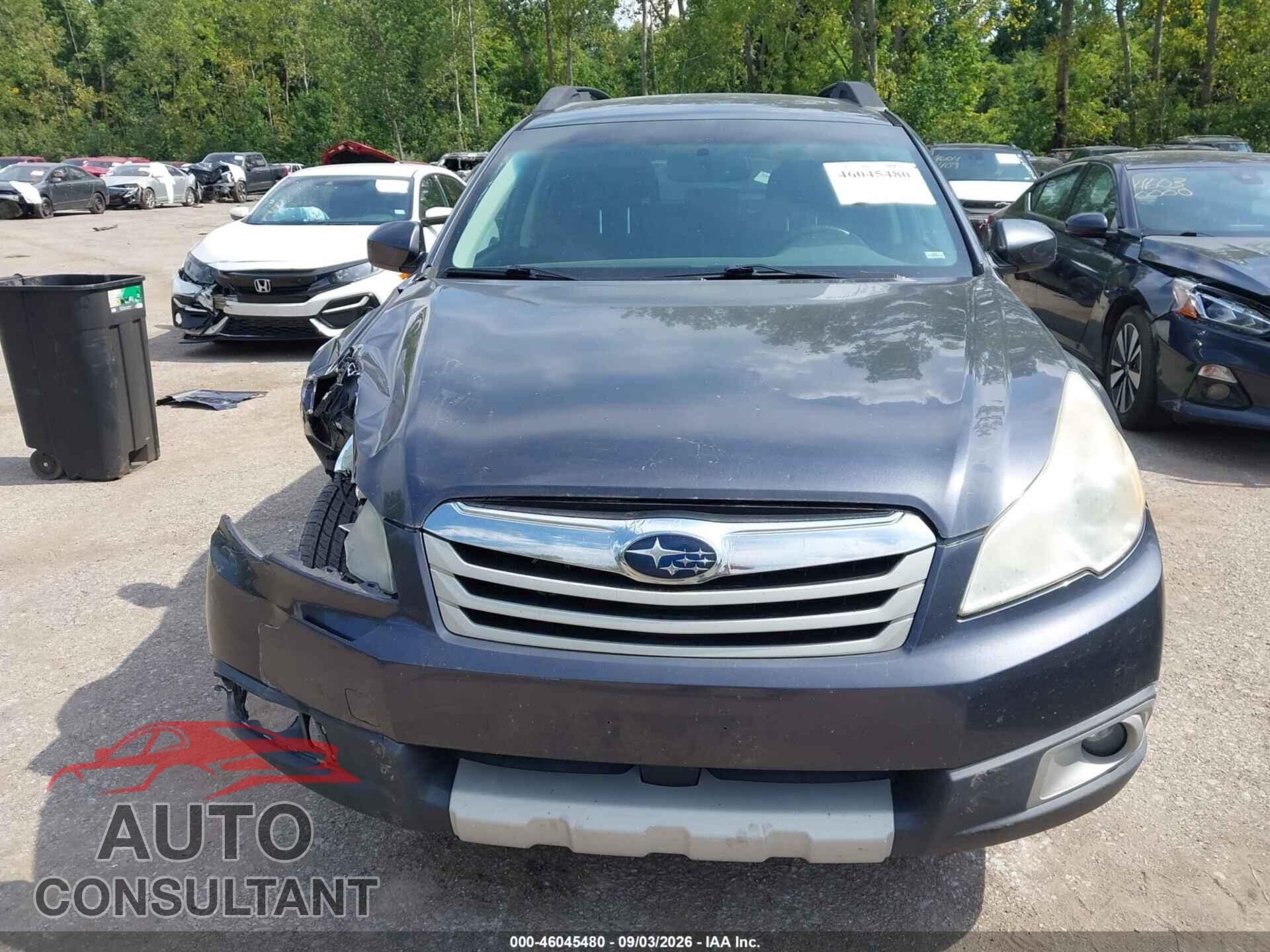 SUBARU OUTBACK 2012 - 4S4BRBCC7C3214157