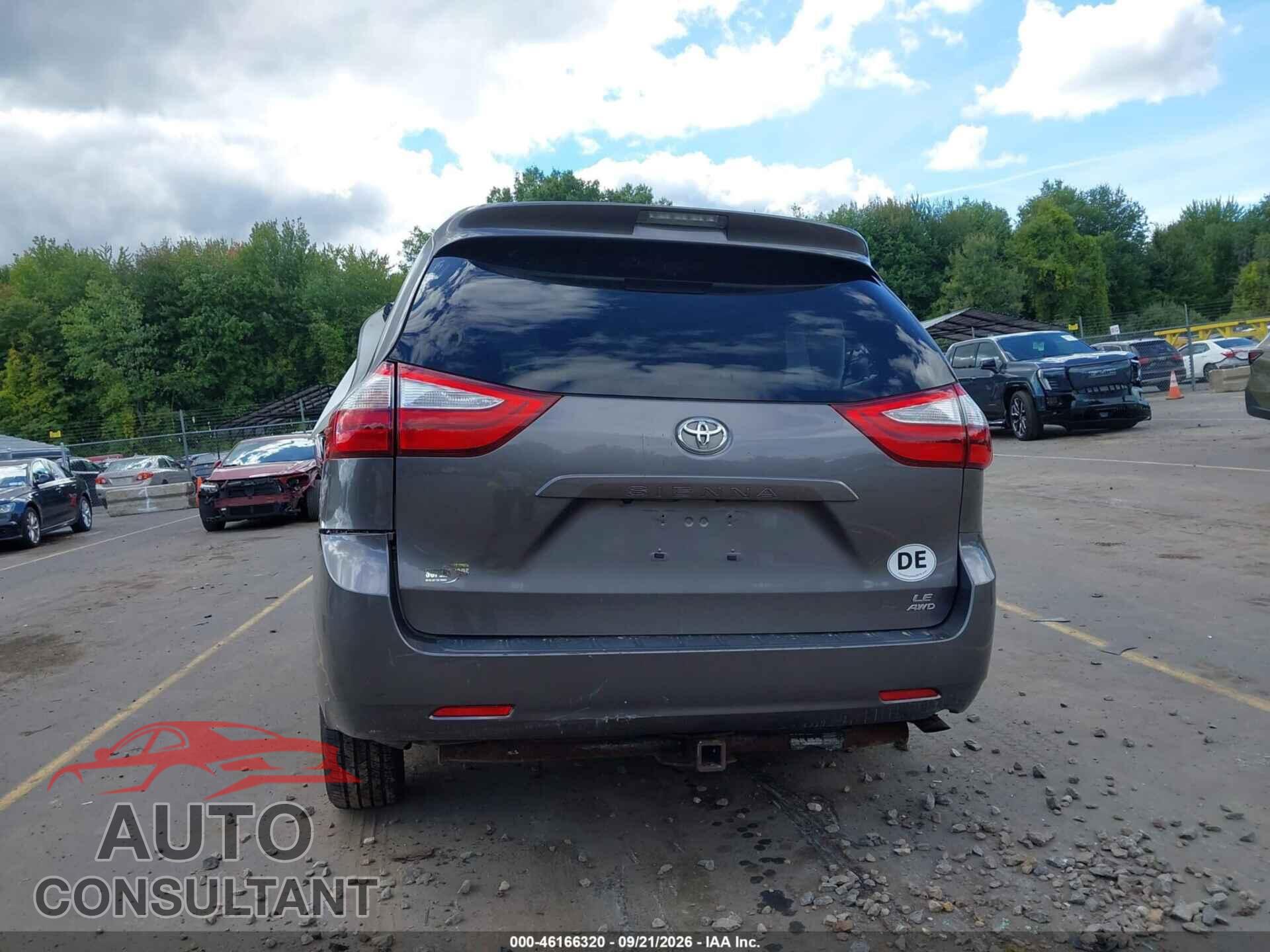 TOYOTA SIENNA 2017 - 5TDJZ3DC3HS154775