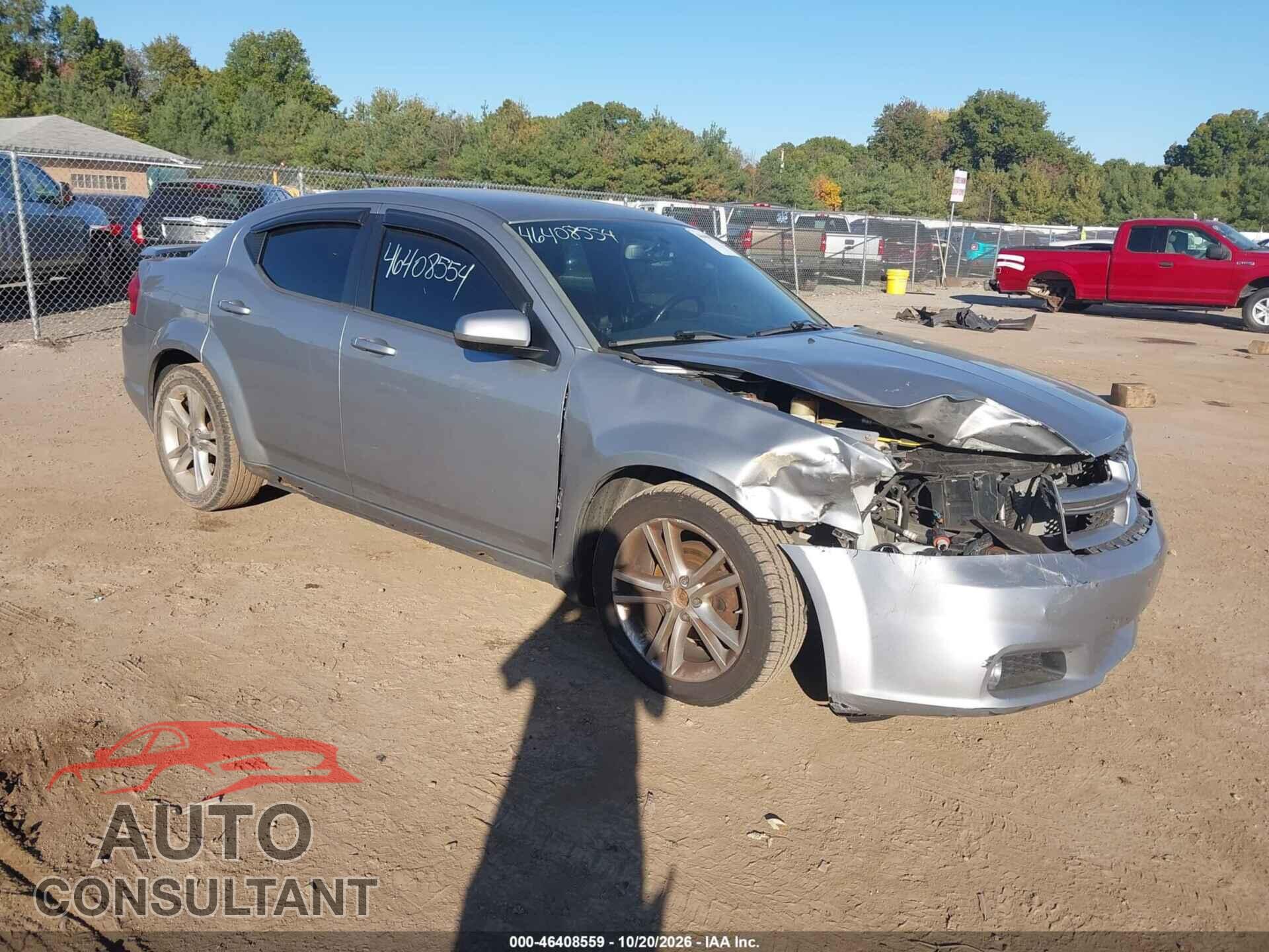 DODGE AVENGER 2013 - 1C3CDZCB9DN588240
