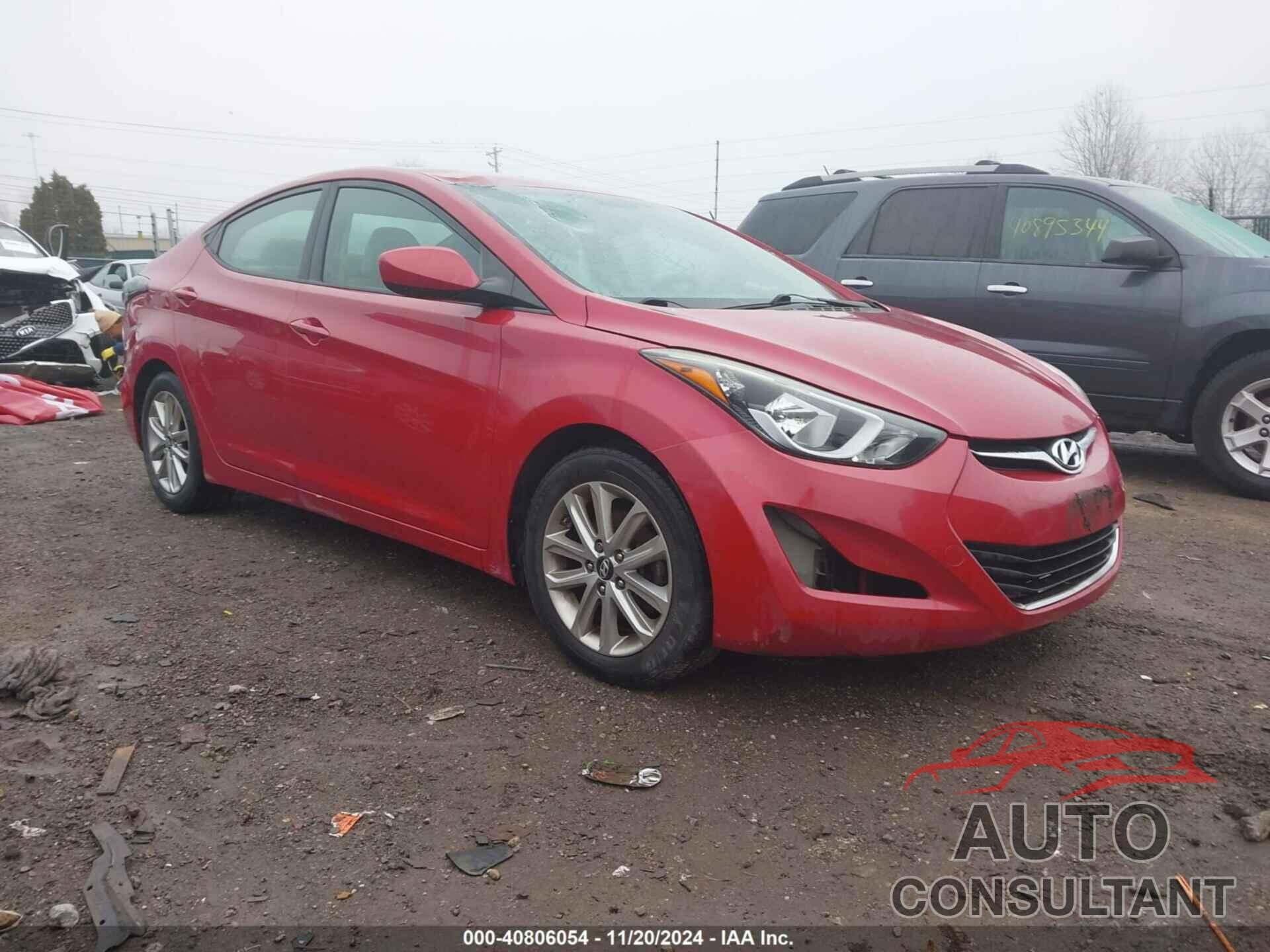HYUNDAI ELANTRA 2016 - KMHDH4AE1GU501862