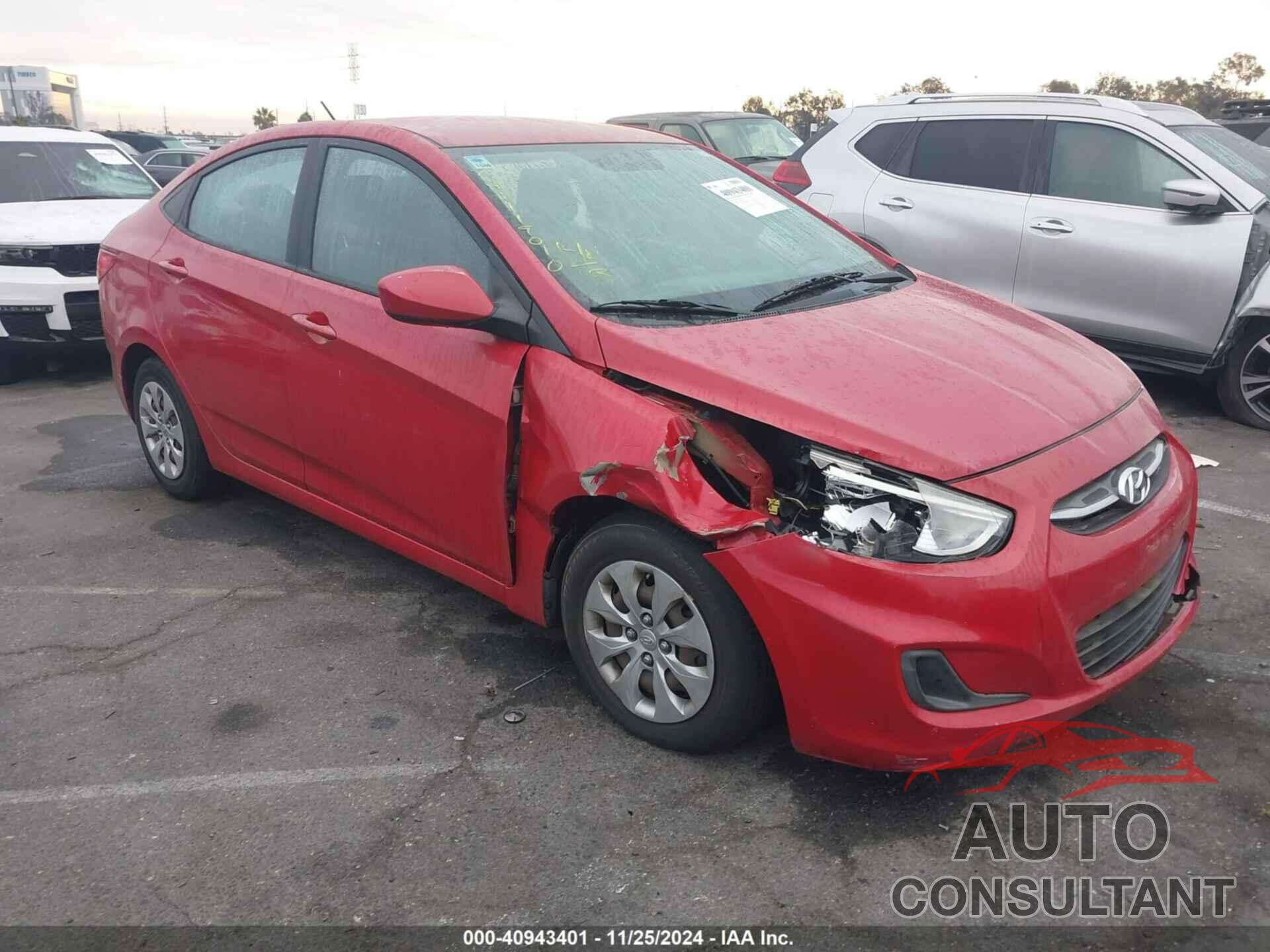 HYUNDAI ACCENT 2016 - KMHCT4AEXGU091654