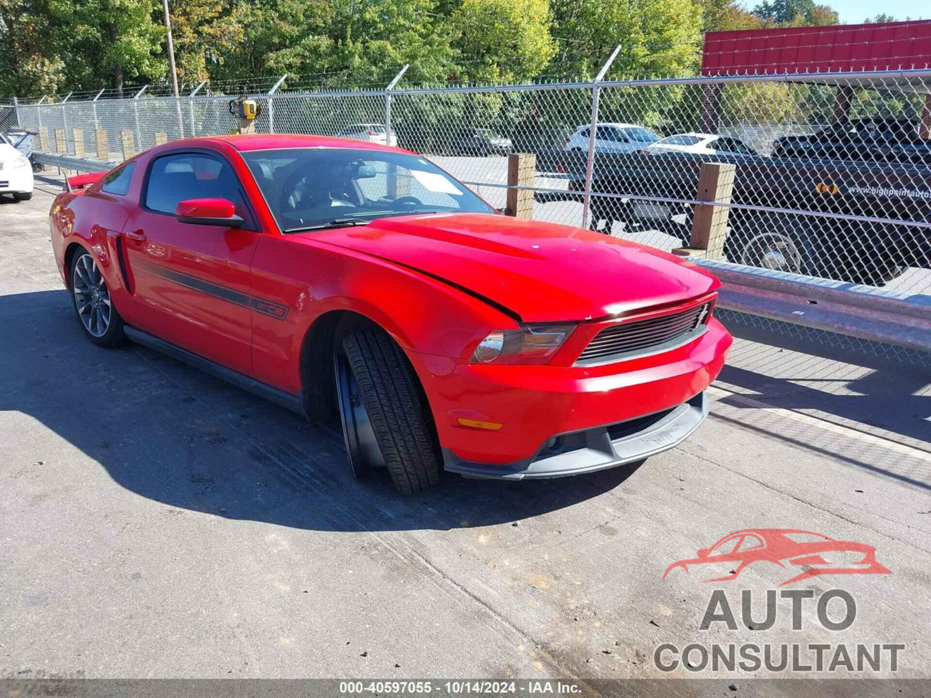 FORD MUSTANG 2012 - 1ZVBP8CFXC5274751