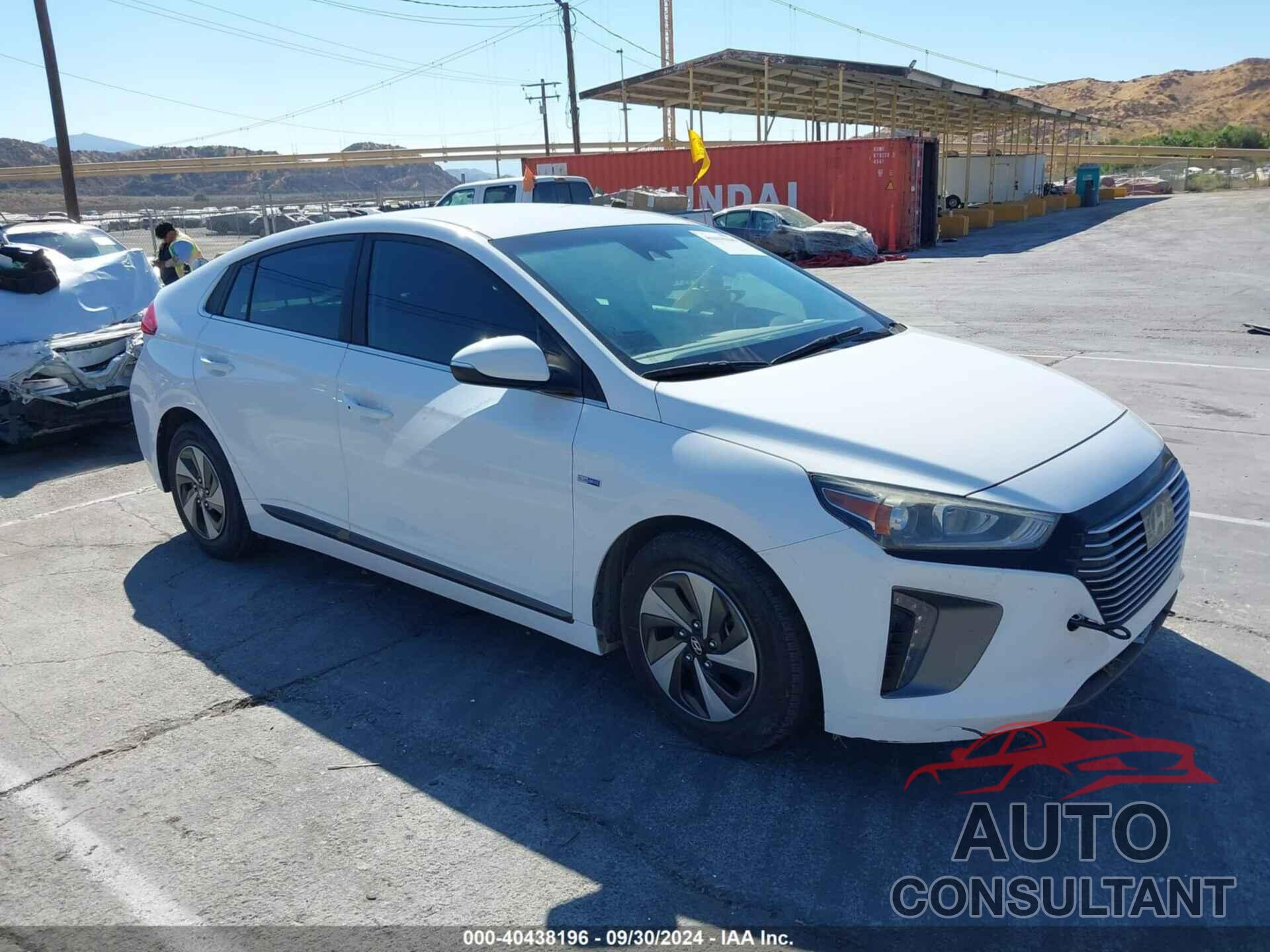 HYUNDAI IONIQ HYBRID 2019 - KMHC75LCXKU105955