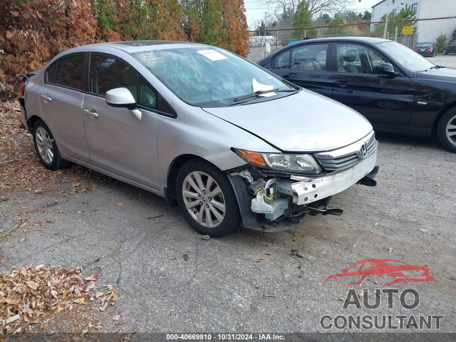 HONDA CIVIC 2012 - 2HGFB2F98CH590486