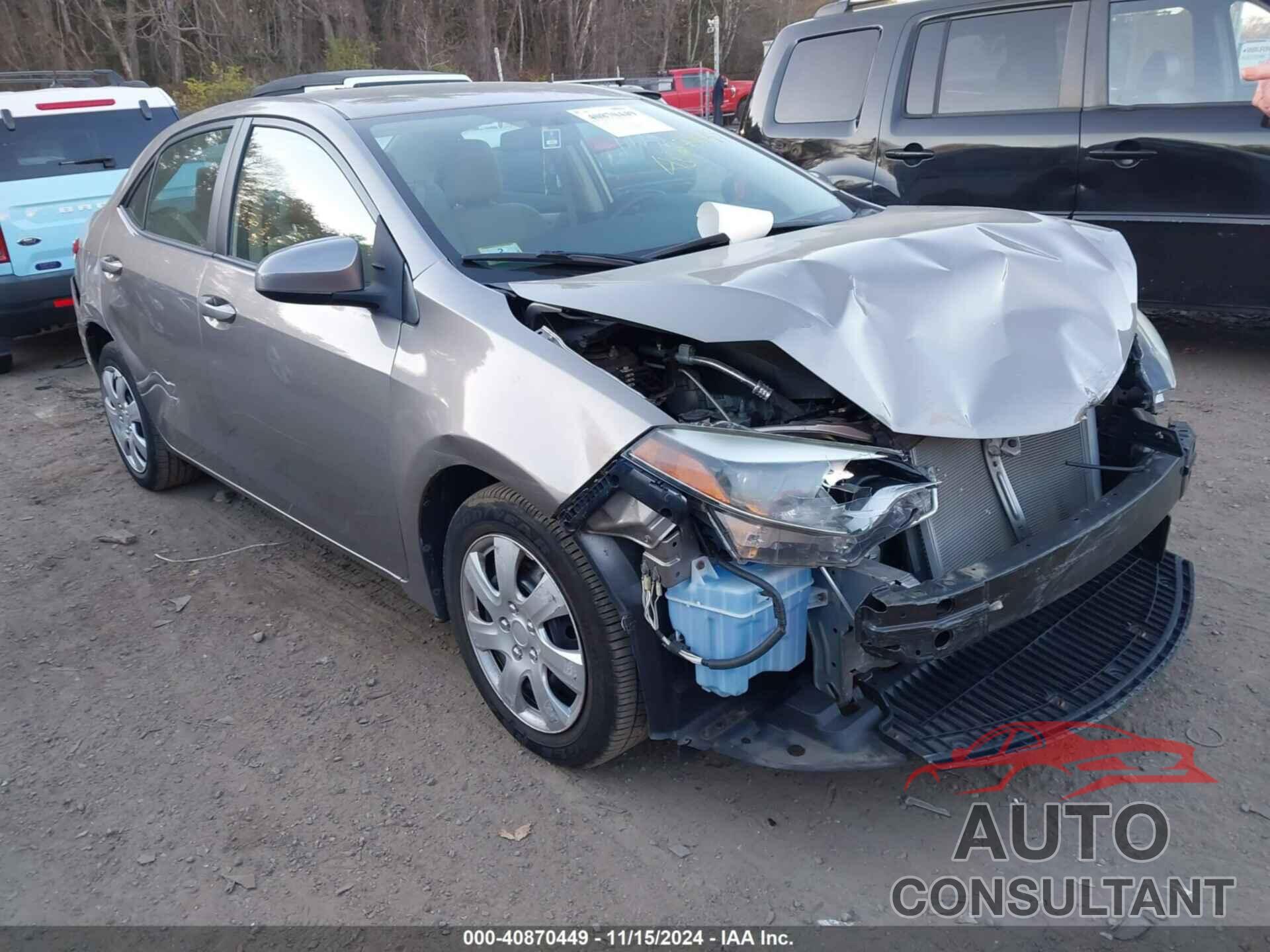 TOYOTA COROLLA 2016 - 2T1BURHE8GC495565