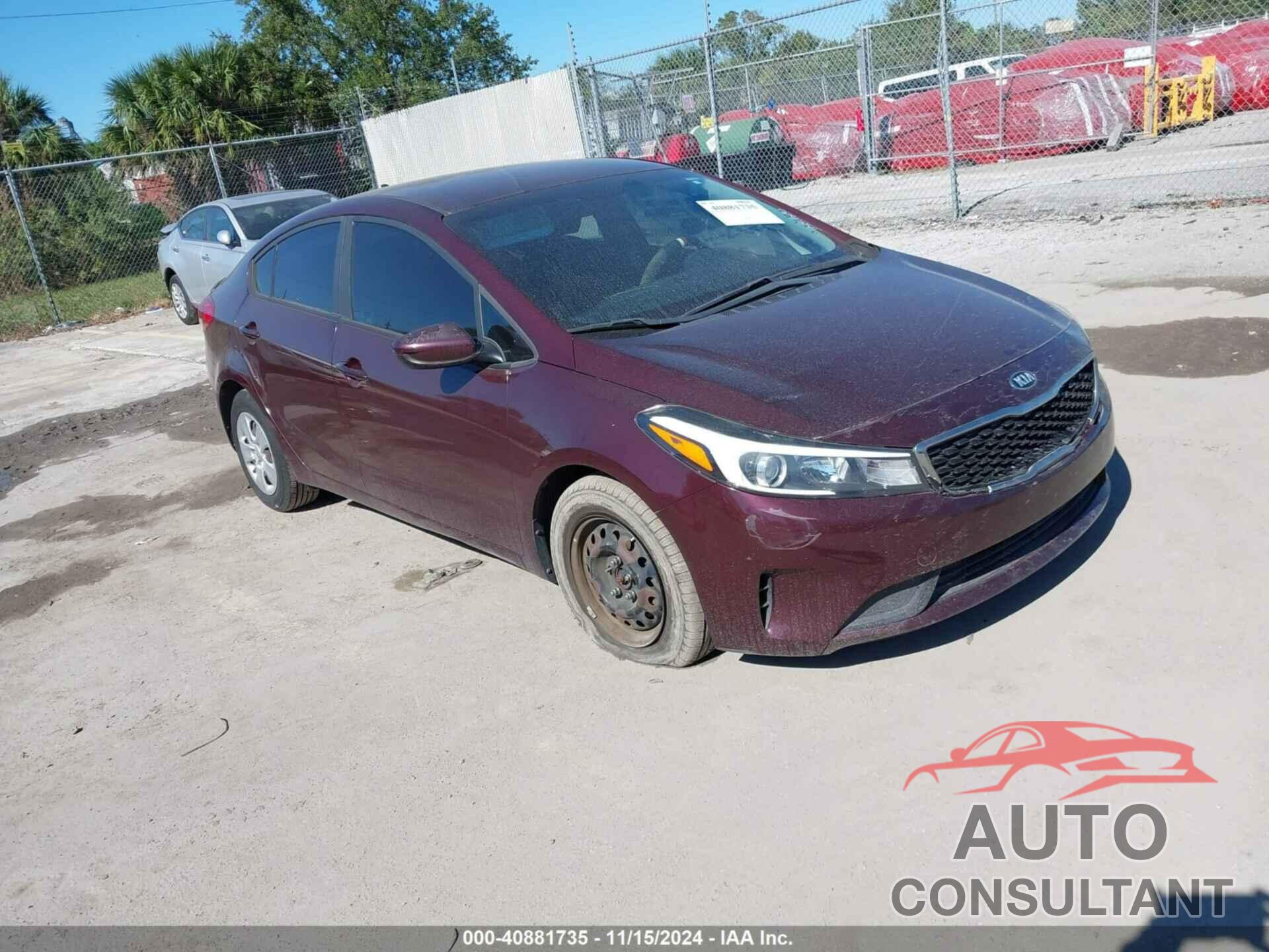 KIA FORTE 2017 - 3KPFK4A70HE017505