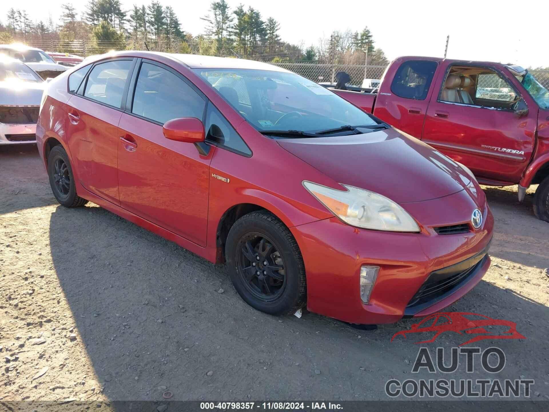 TOYOTA PRIUS 2012 - JTDKN3DU2C5485290