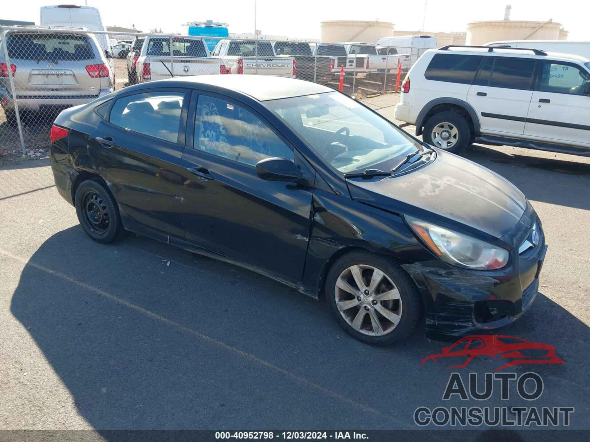HYUNDAI ACCENT 2012 - KMHCU4AE0CU076944
