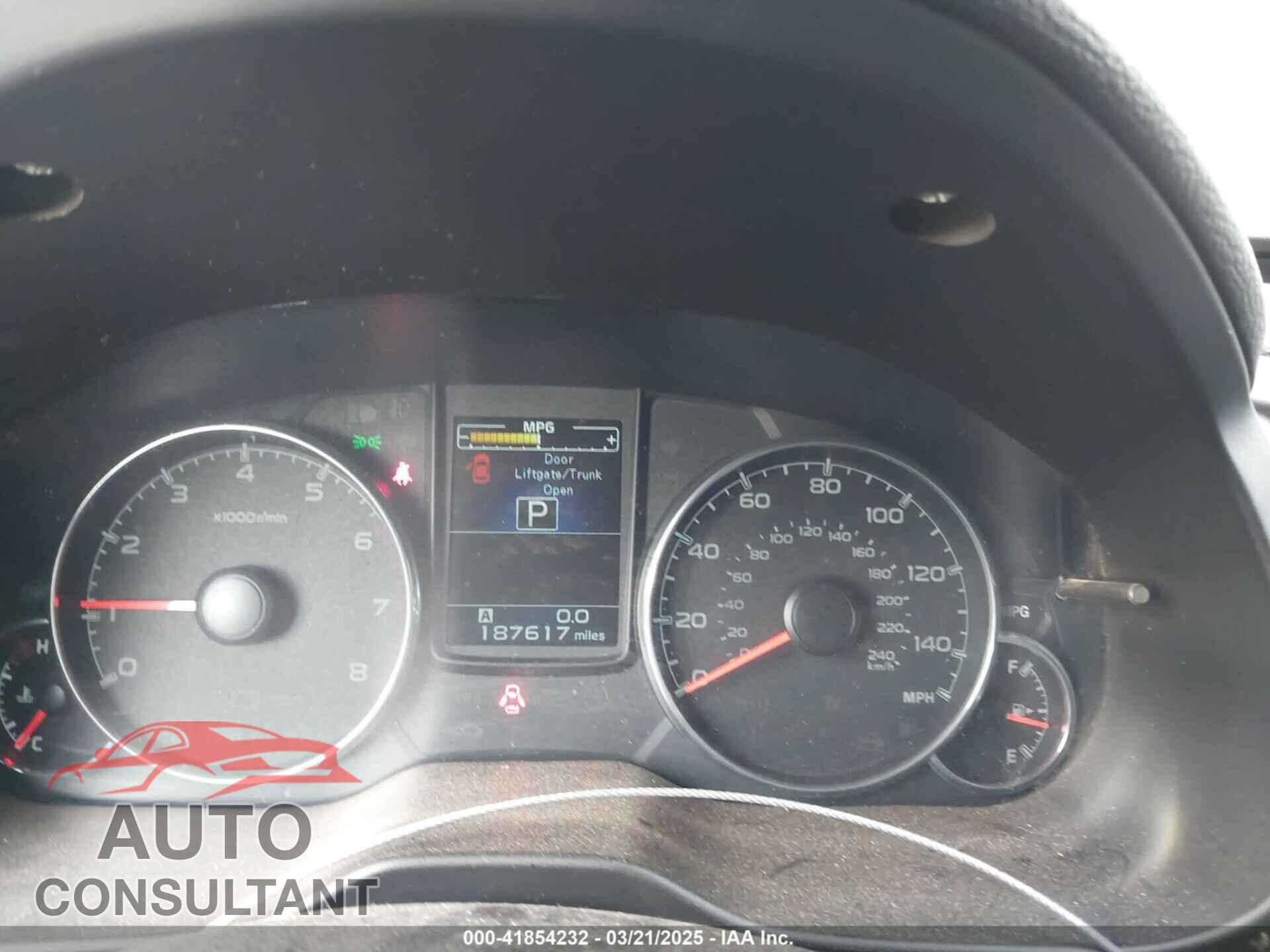 SUBARU OUTBACK 2013 - 4S4BRBLC4D3257159