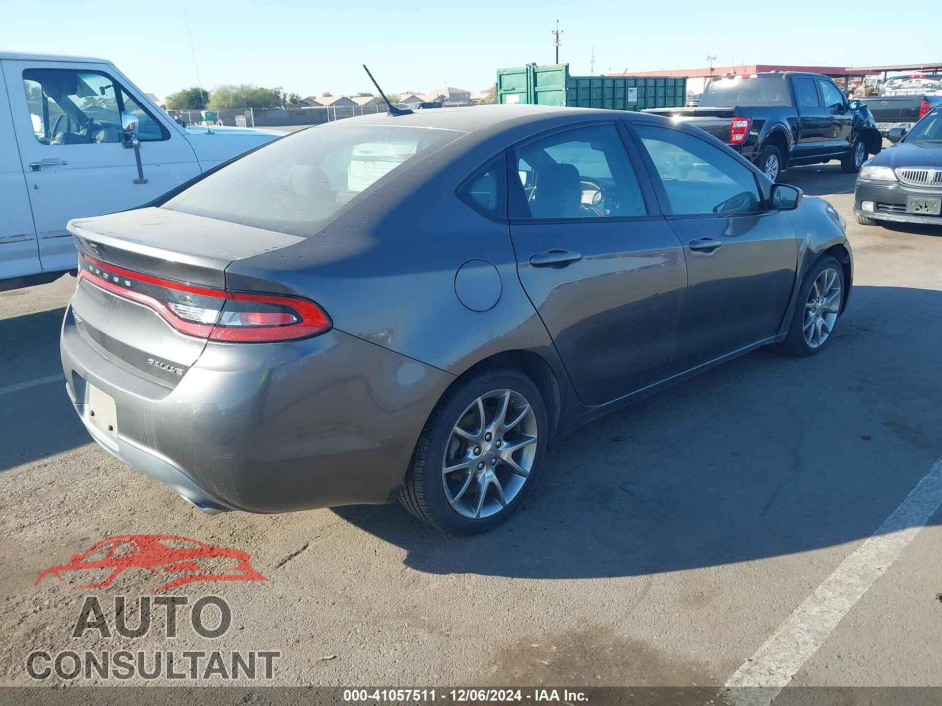 DODGE DART 2015 - 1C3CDFBB5FD243845