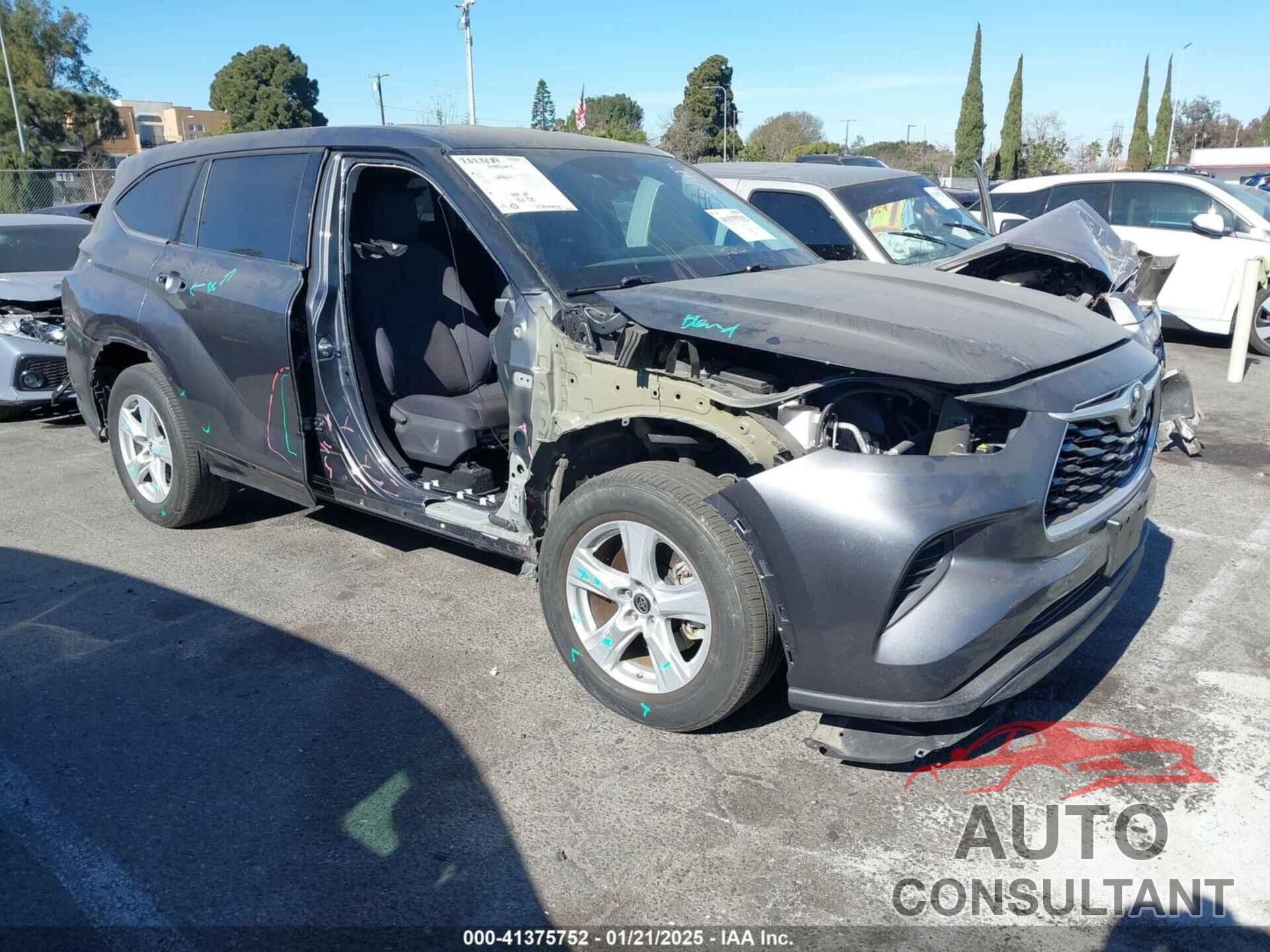 TOYOTA HIGHLANDER 2020 - 5TDCZRAH4LS505911