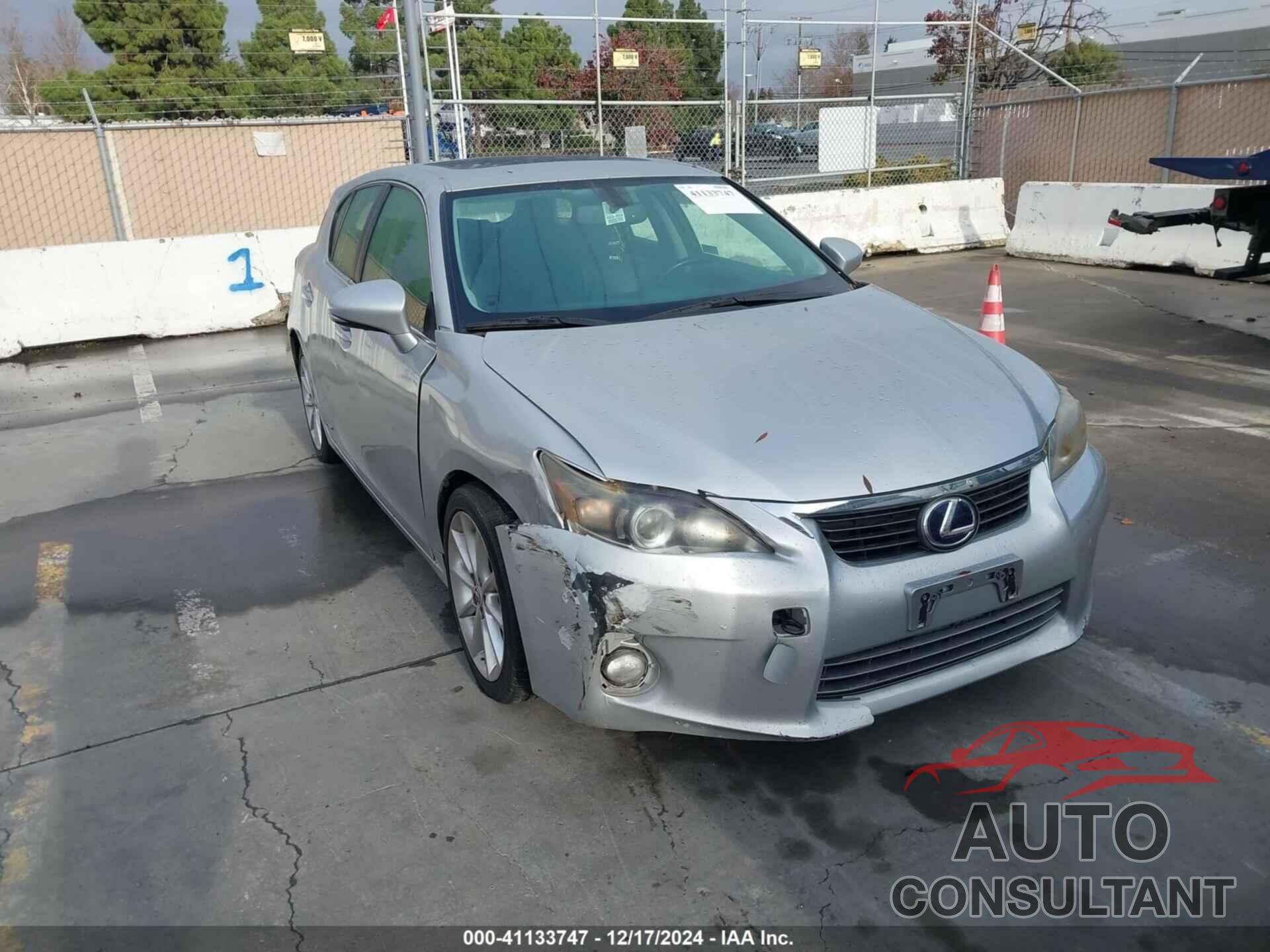 LEXUS CT 200H 2013 - JTHKD5BH2D2164355