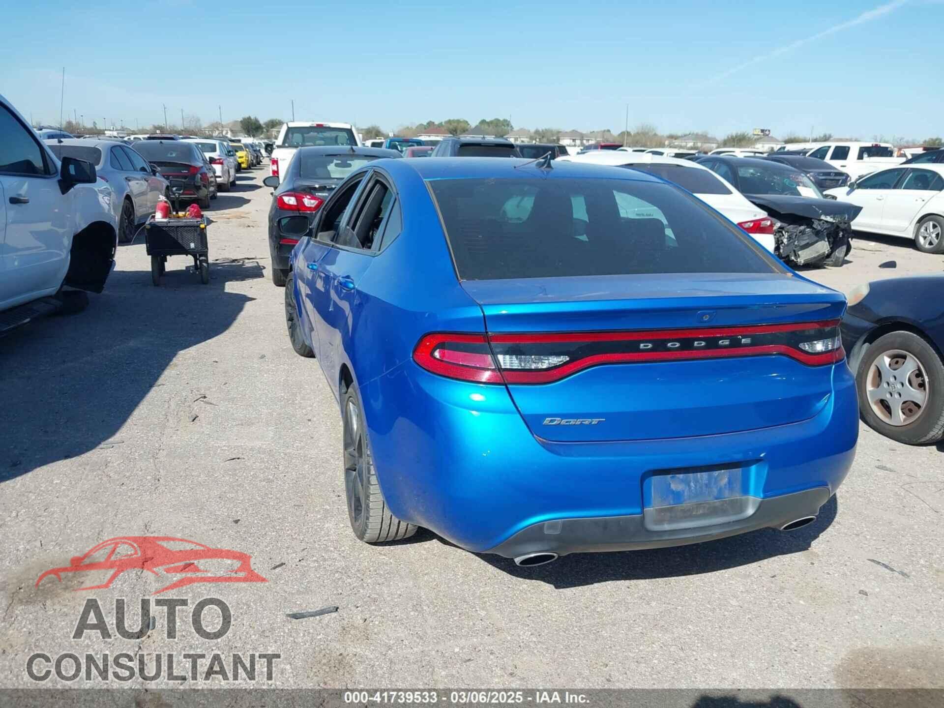 DODGE DART 2015 - 1C3CDFBB7FD212855