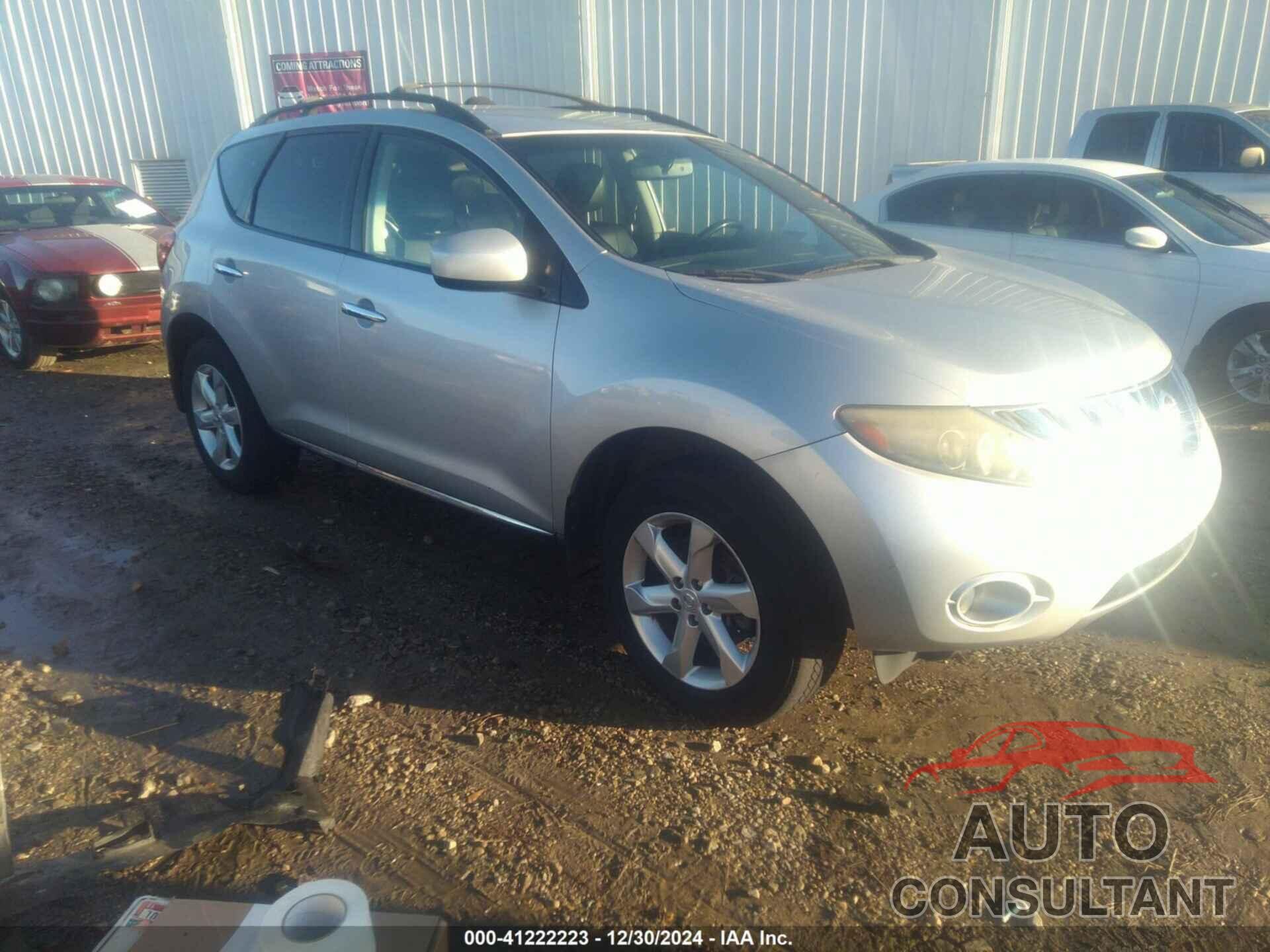 NISSAN MURANO 2009 - JN8AZ18U79W003354