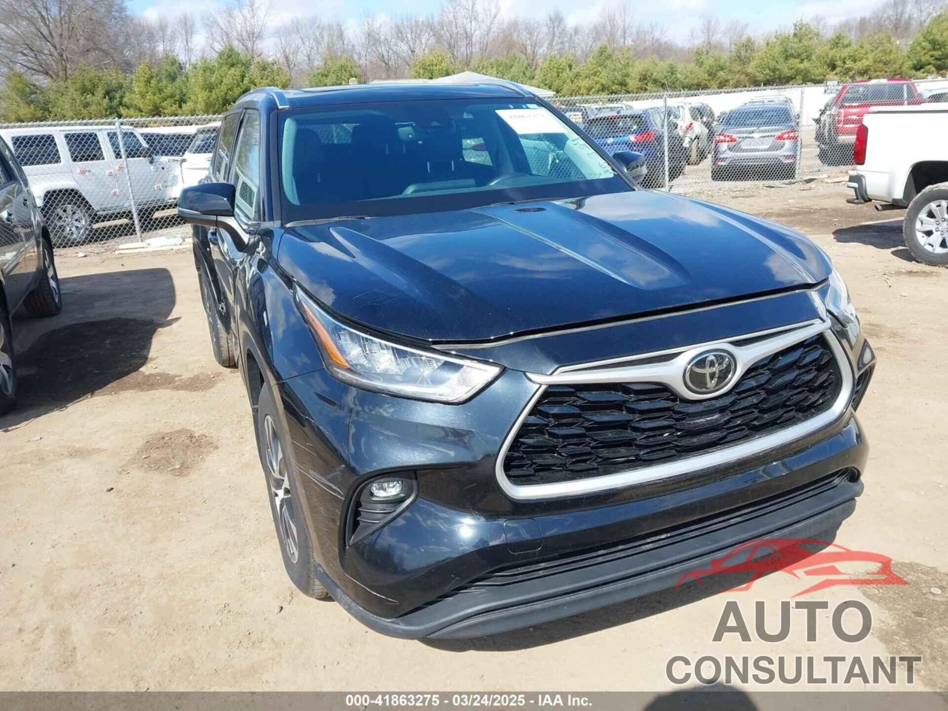 TOYOTA HIGHLANDER 2020 - 5TDGZRBH9LS054572