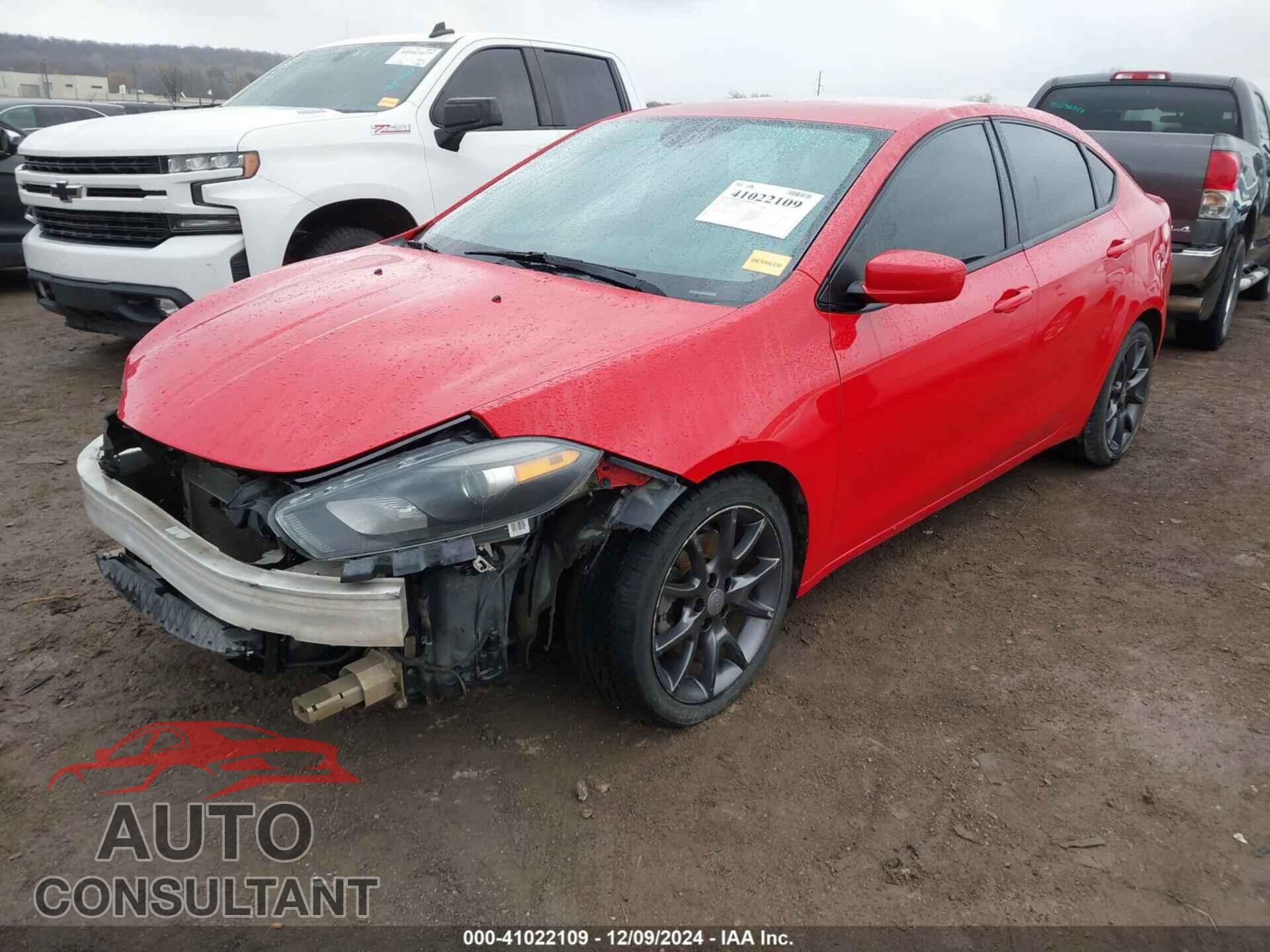 DODGE DART 2016 - 1C3CDFAA9GD680015