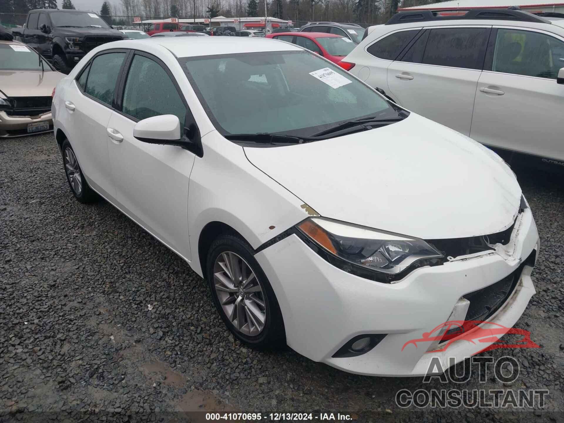 TOYOTA COROLLA 2014 - 5YFBURHE3EP111706