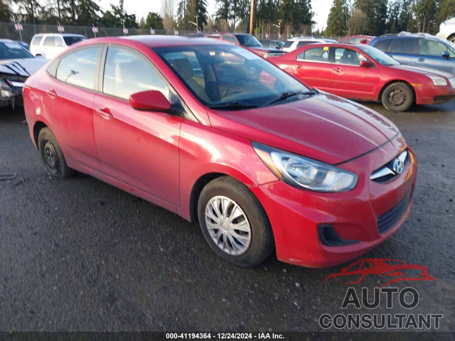 HYUNDAI ACCENT 2013 - KMHCT4AE8DU441939