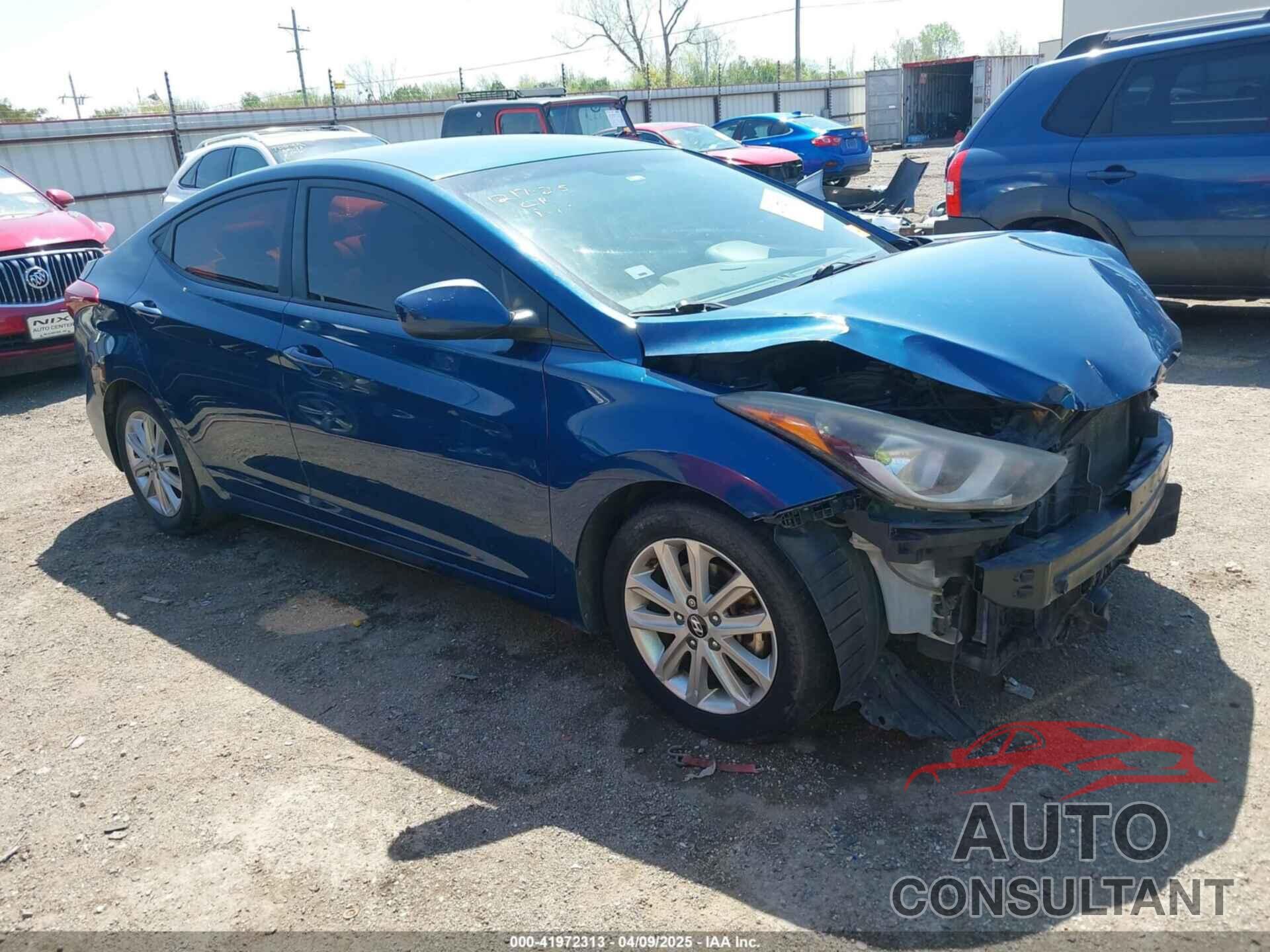 HYUNDAI ELANTRA 2014 - KMHDH4AEXEU166758