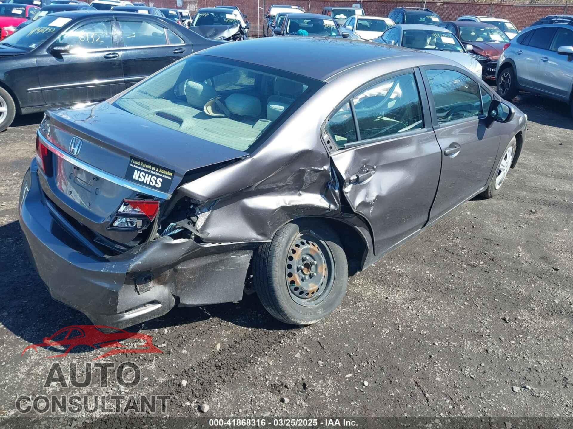 HONDA CIVIC 2014 - 19XFB2F55EE208358