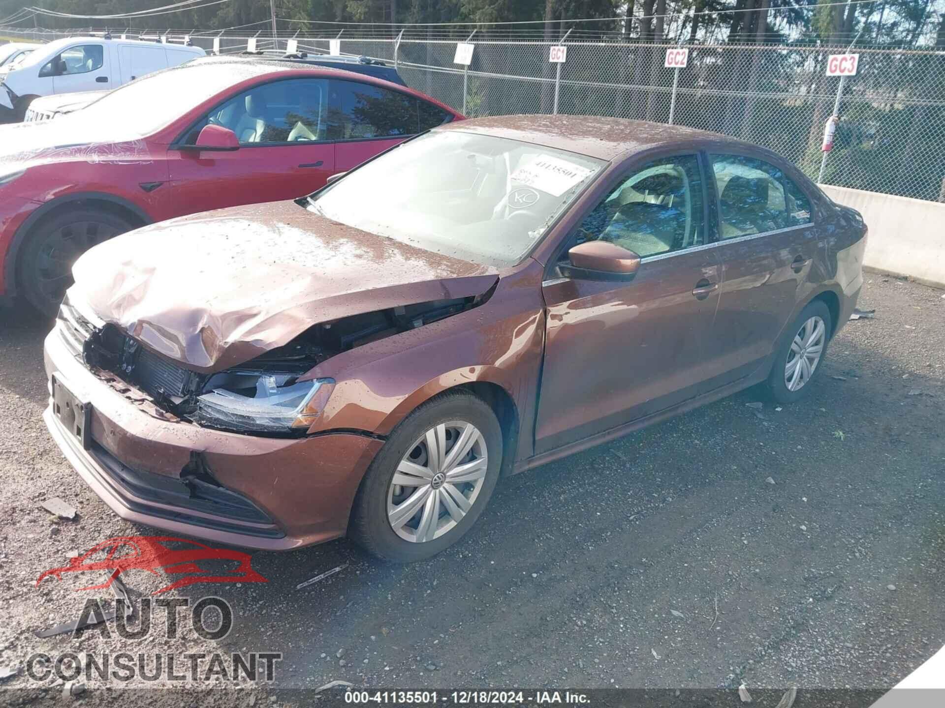 VOLKSWAGEN JETTA 2017 - 3VW2B7AJ9HM291395