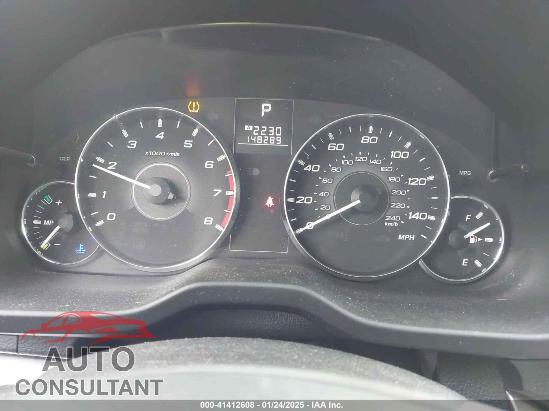 SUBARU OUTBACK 2012 - 4S4BRBGC5C3208271