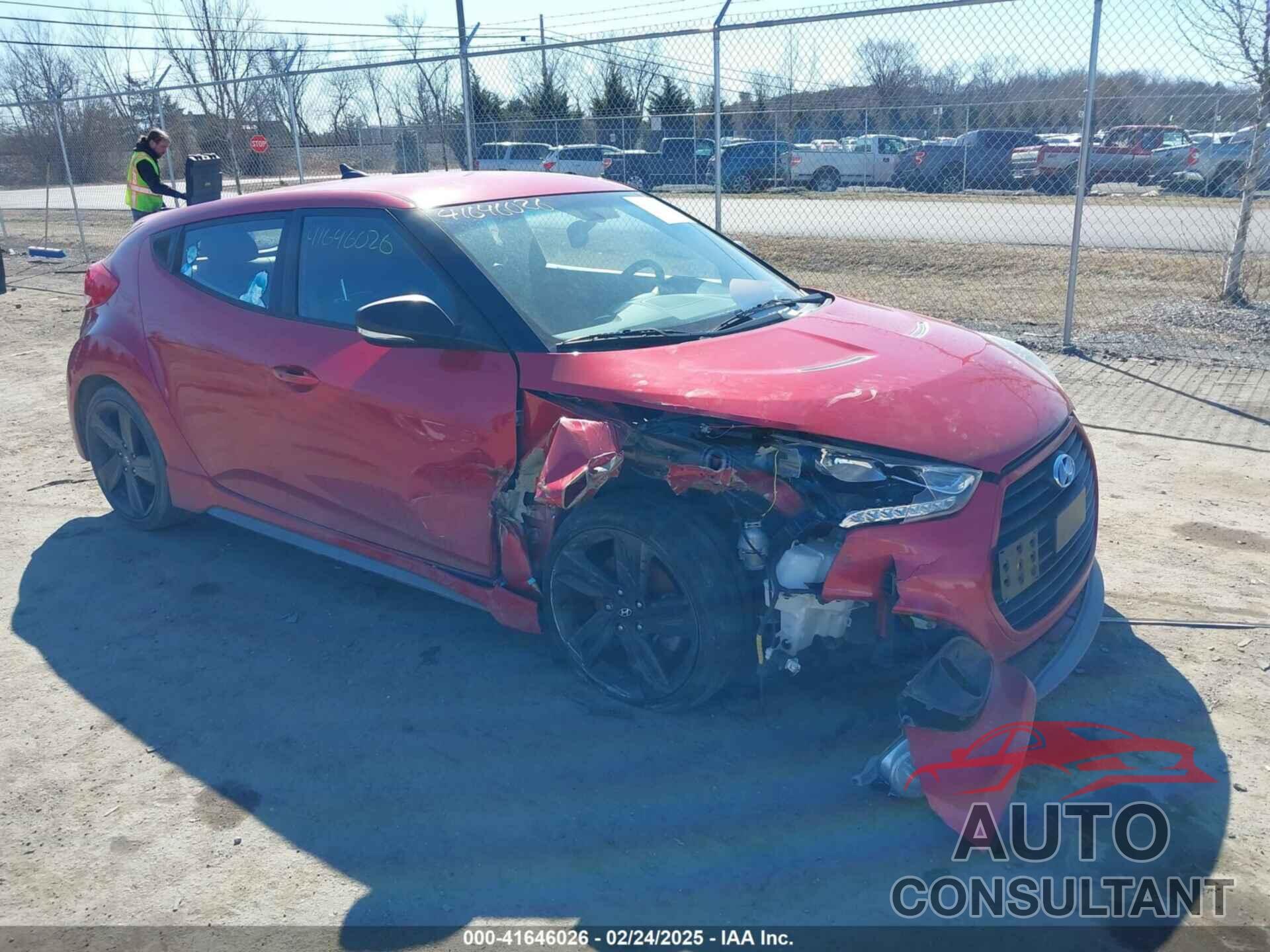 HYUNDAI VELOSTER 2015 - KMHTC6AE8FU228312