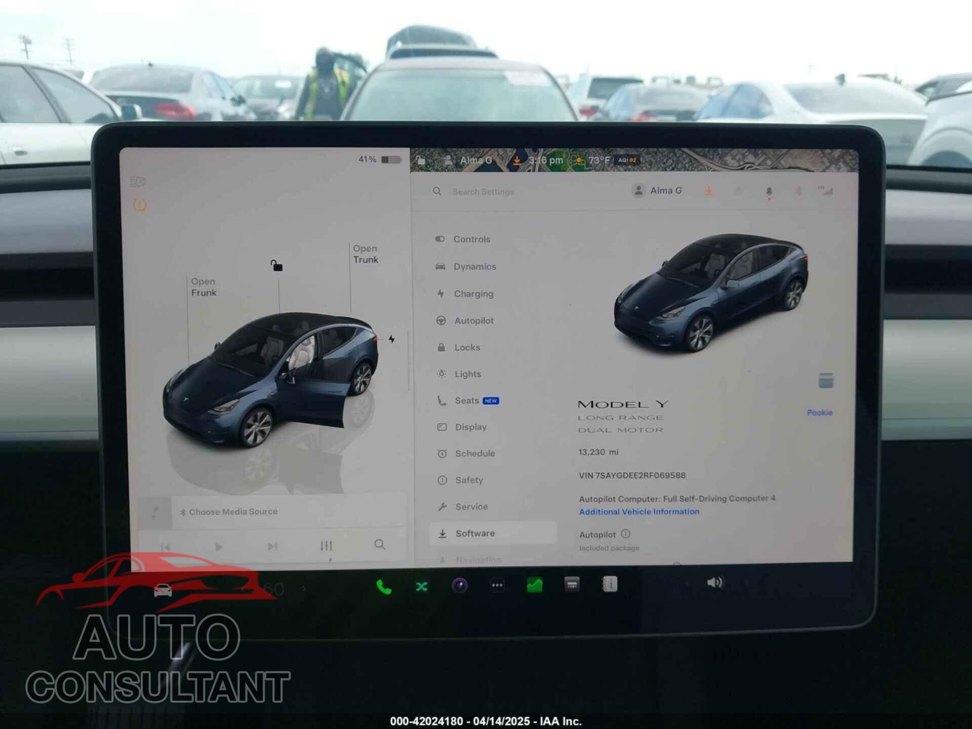 TESLA MODEL Y 2024 - 7SAYGDEE2RF069588