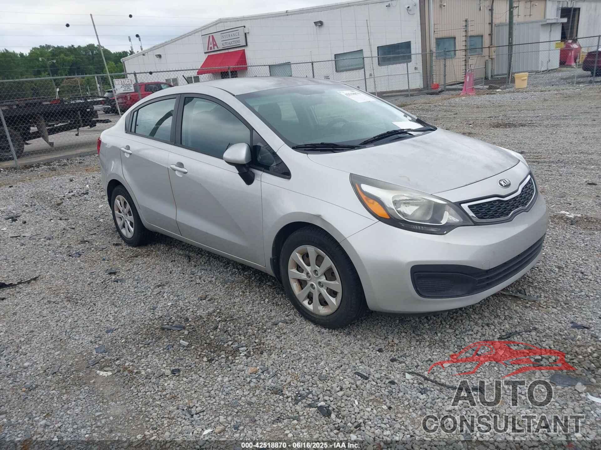 KIA RIO 2013 - KNADN4A32D6310234