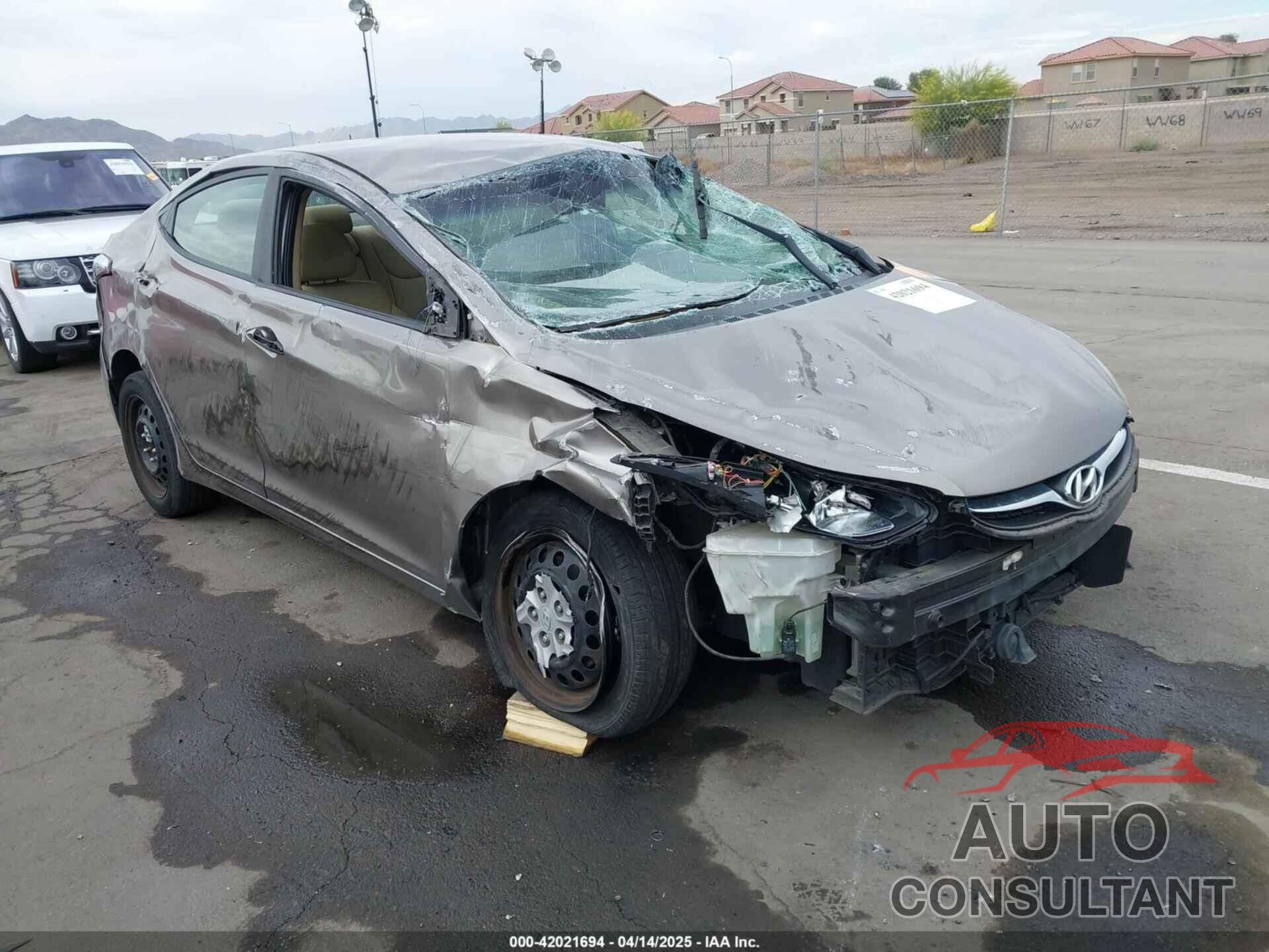 HYUNDAI ELANTRA 2012 - 5NPDH4AE5CH126566