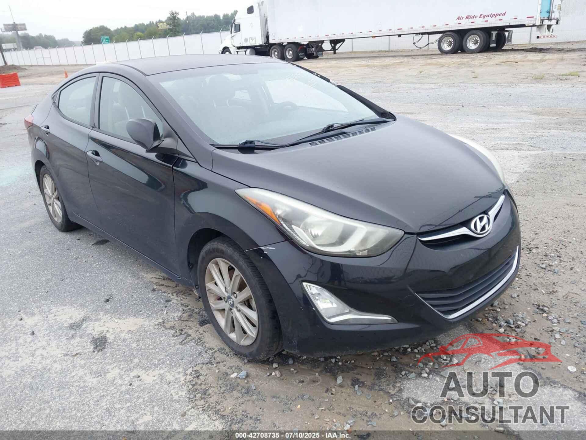 HYUNDAI ELANTRA 2014 - KMHDH4AEXEU085839